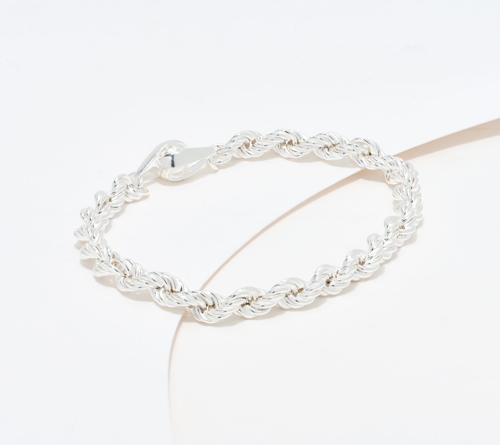 "As Is" UltraFine 950 Silver Rope Chain Magnetic Bracelet