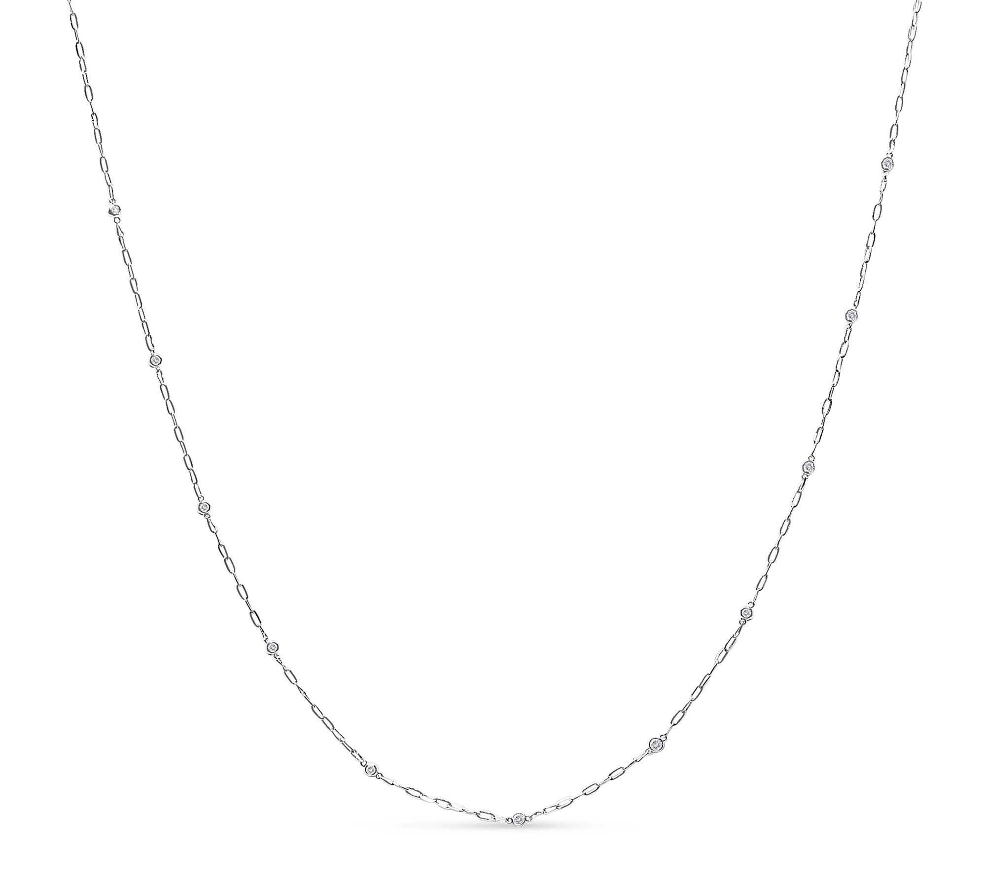 Haus of Brilliance 0.50 cttw Diamond Station Necklace, 14K