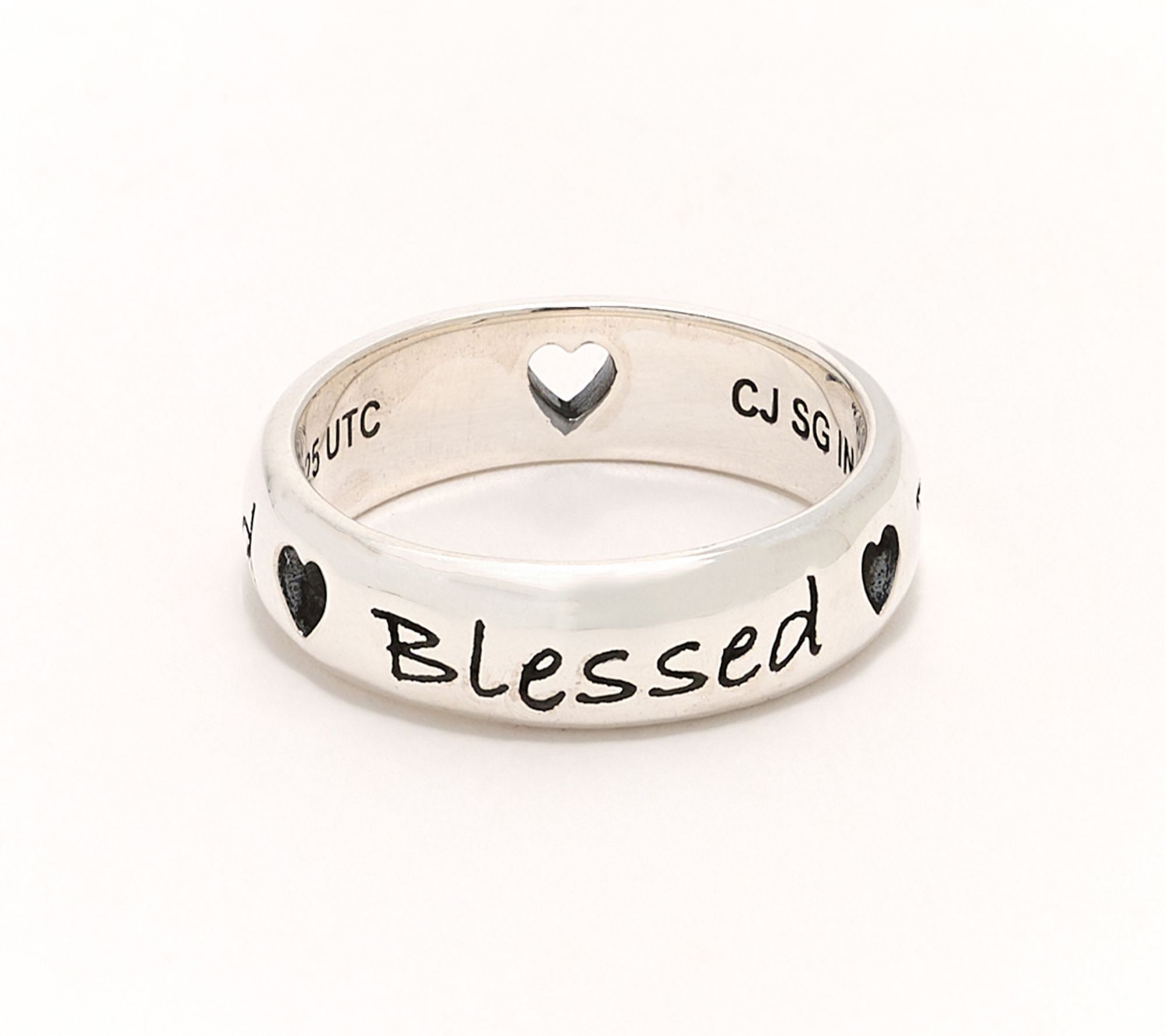 Christian James by Scott Grimes Sterling Silver Inspirational Message Ring