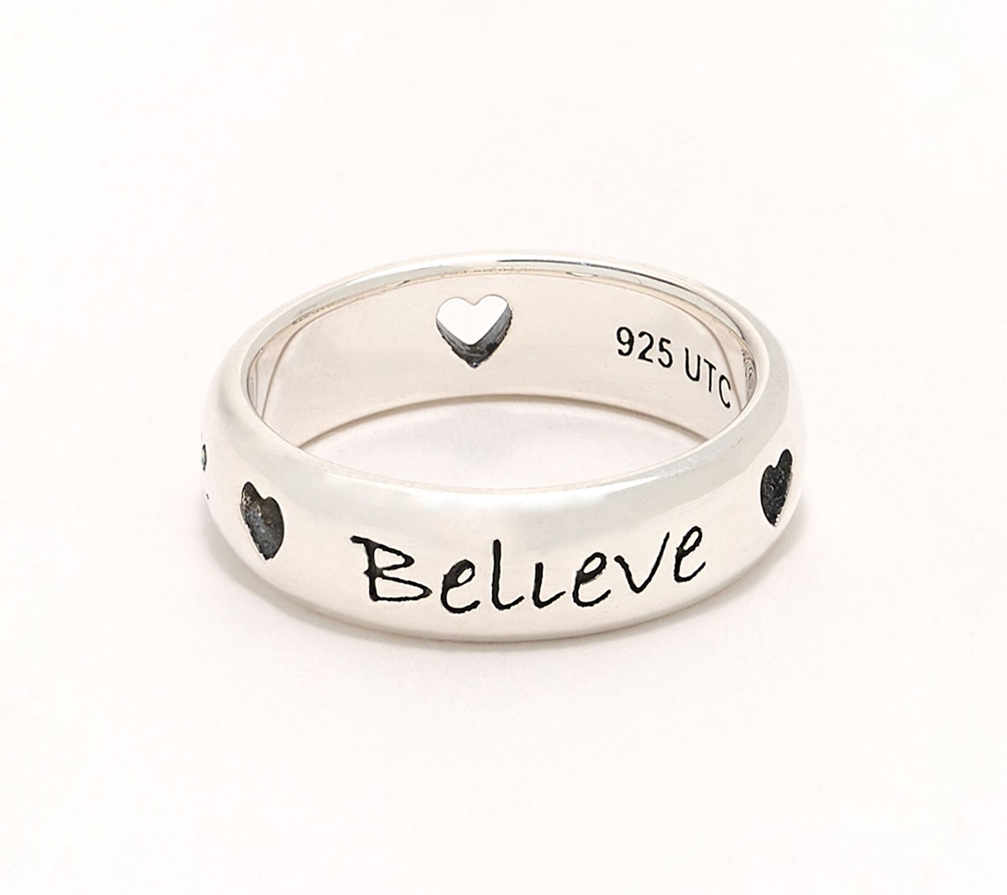 Christian James by Scott Grimes Sterling Silver Inspirational Message Ring