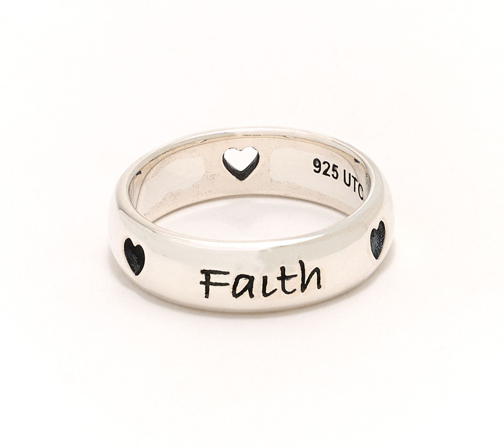 Christian James by Scott Grimes Sterling Silver Inspirational Message Ring