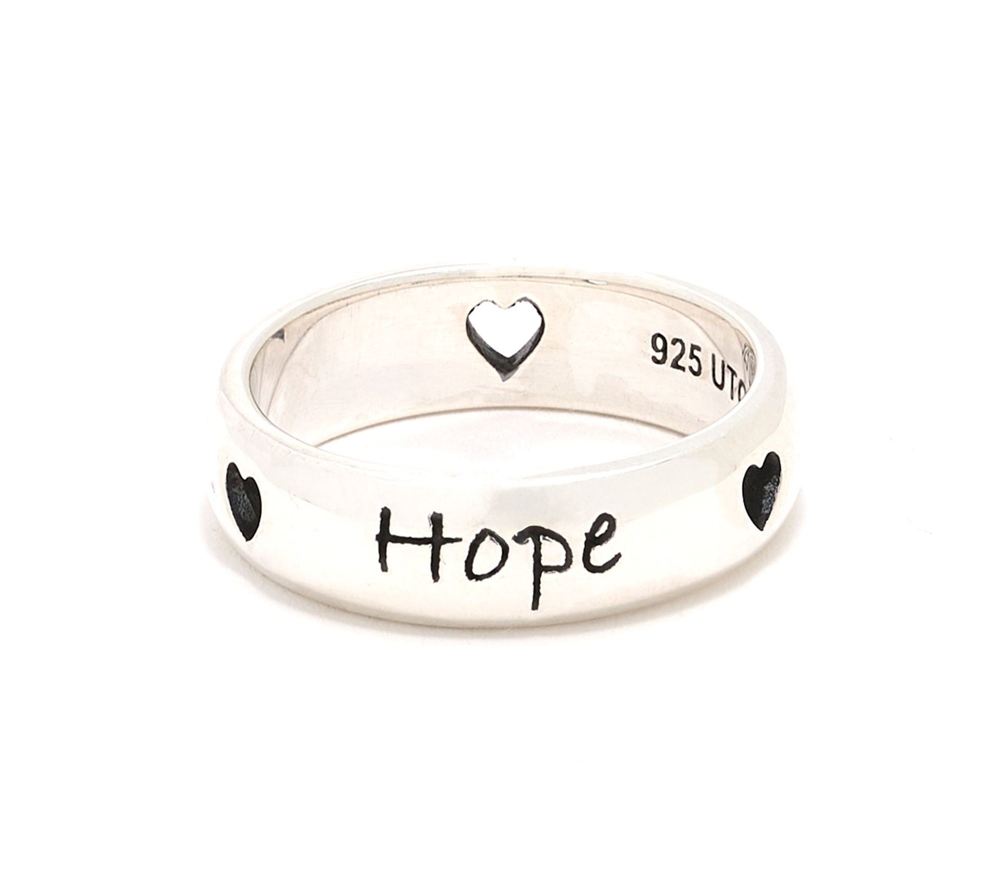 Christian James by Scott Grimes Sterling Silver Inspirational Message Ring