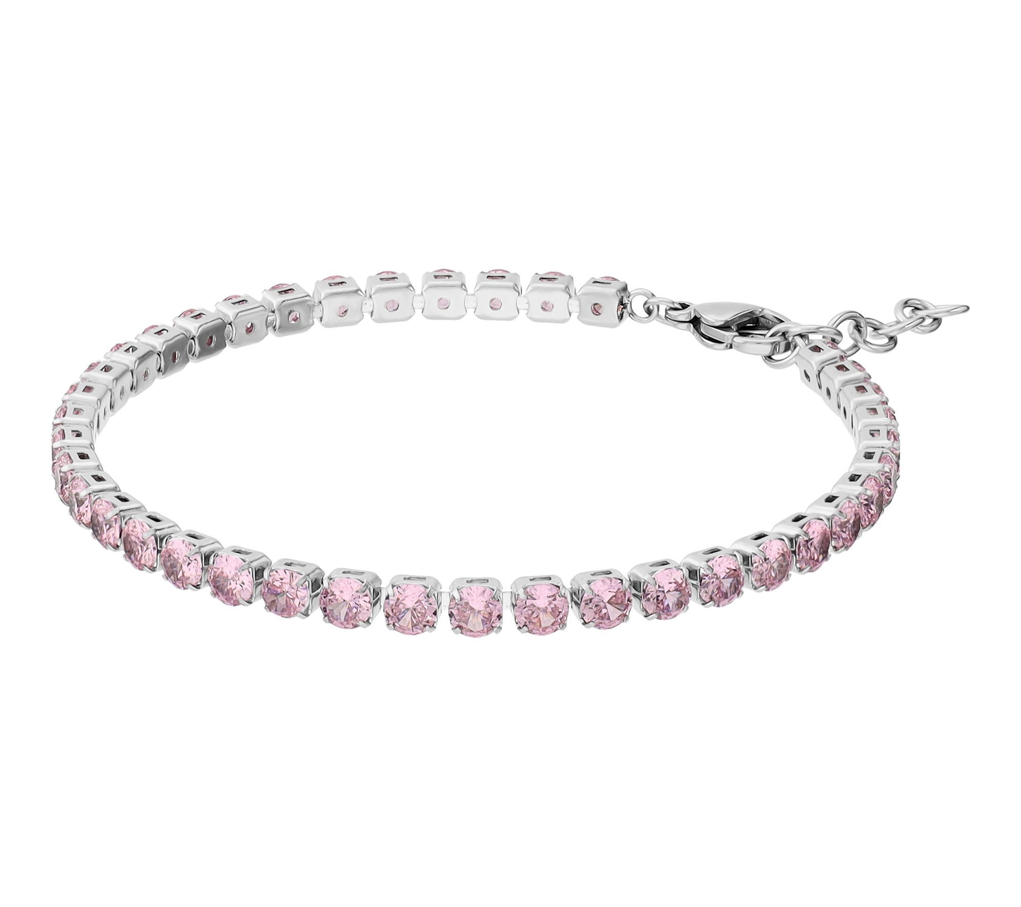 Steel by Design 9.75 cttw Tennis Bracelet