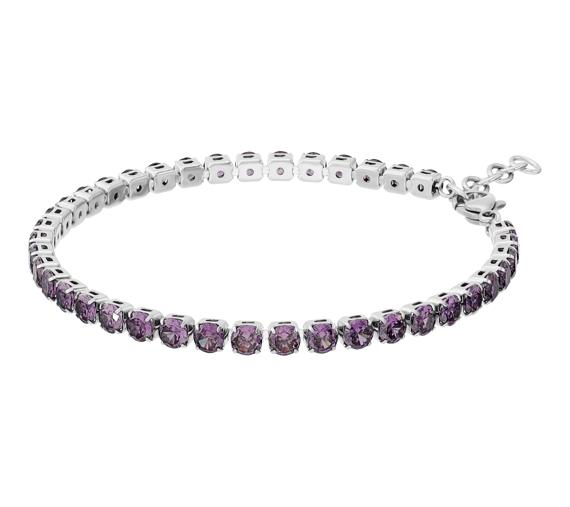 Steel by Design 9.75 cttw Tennis Bracelet