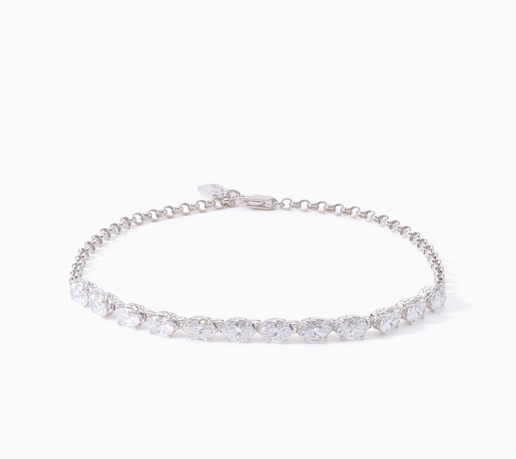 XO Tacori Lab Grown Diamond 3.00 ctw Oval Cut Bracelet Sterling Silver