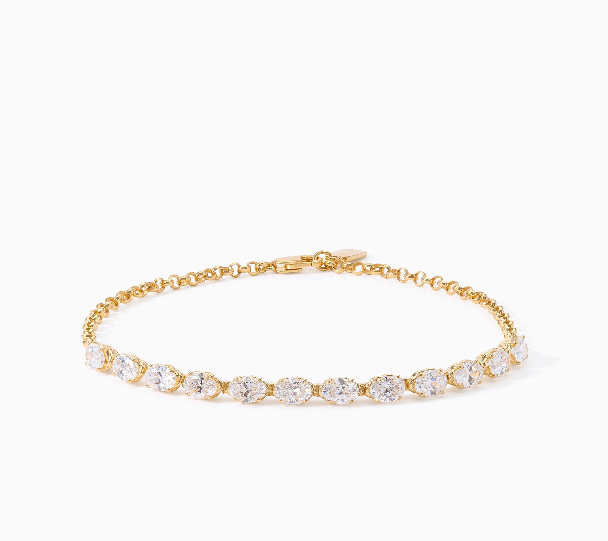 XO Tacori Lab Grown Diamond 3.00 ctw Oval Cut Bracelet Sterling Silver