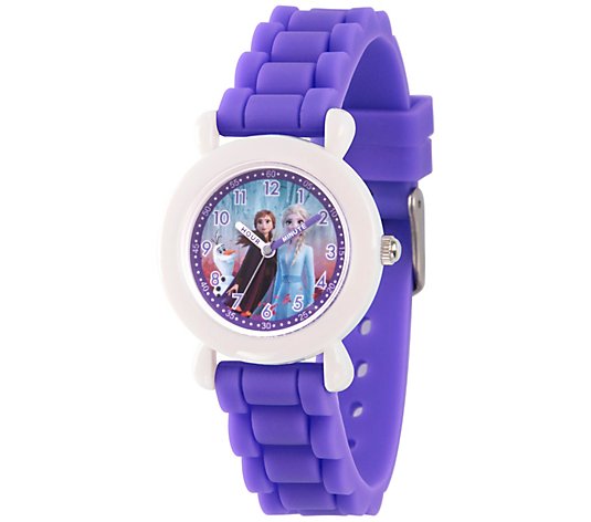 Disney Frozen 2 Girls' Character Purple Strap Watch