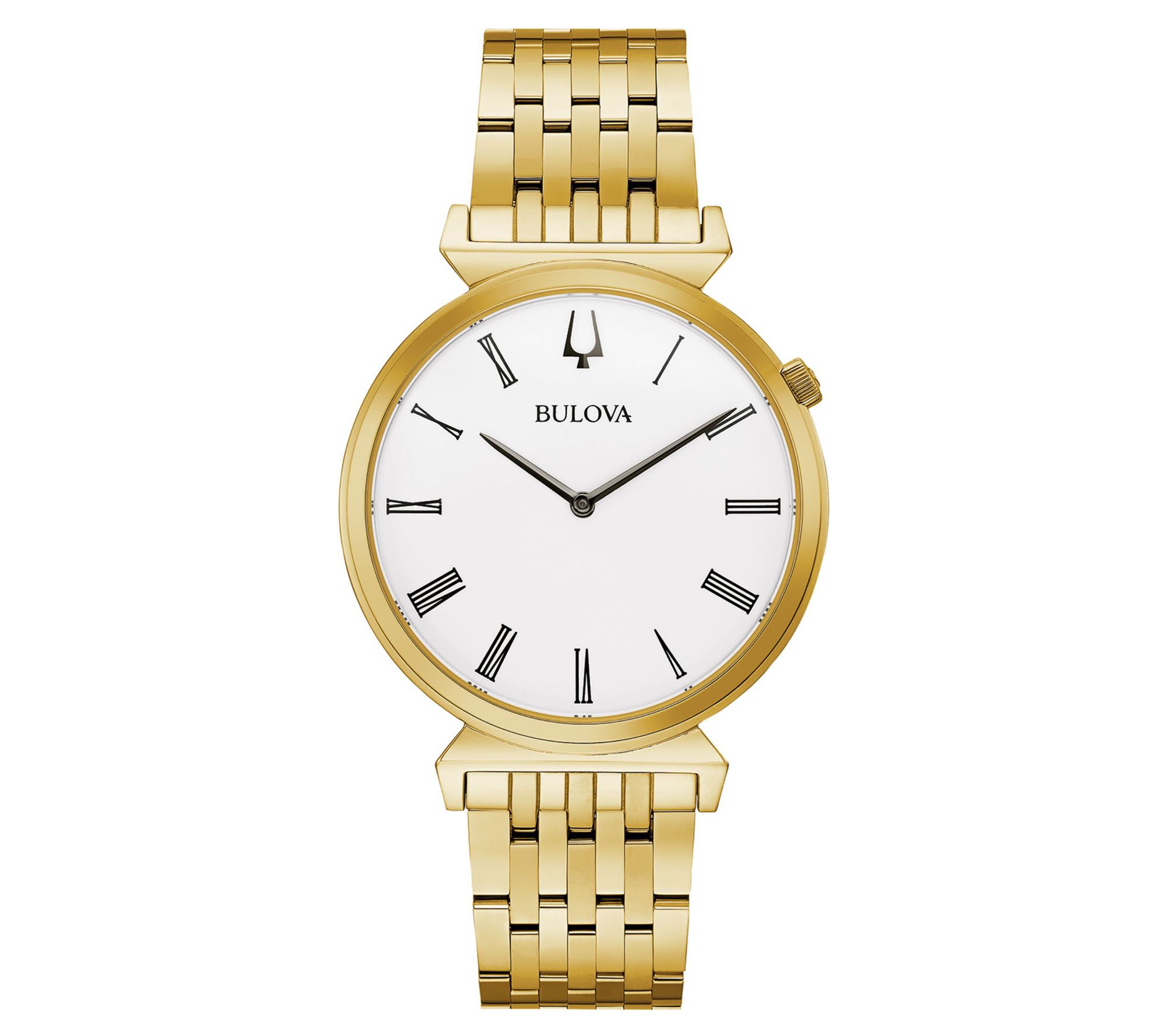 Bulova Men's Goldtone Stainless Steel B raceletWatch - QVC.com