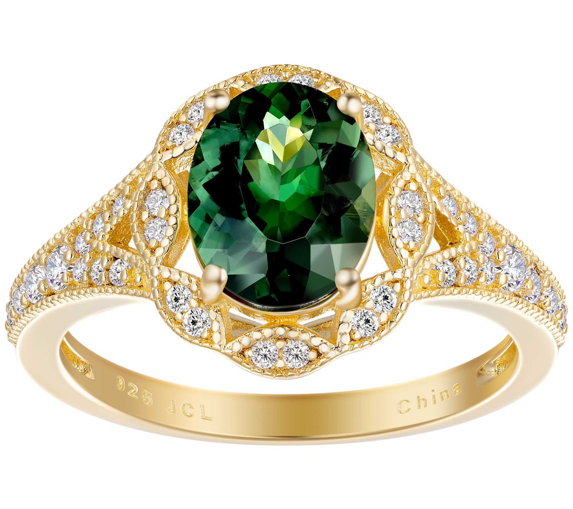 14K Gold Plated Sterling 2.10 cttw Multi-Gemstone Ring - QVC.com