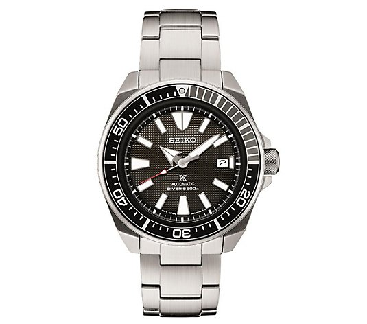 Seiko Men's Diver Automatic Stainless Black Dial Watch
