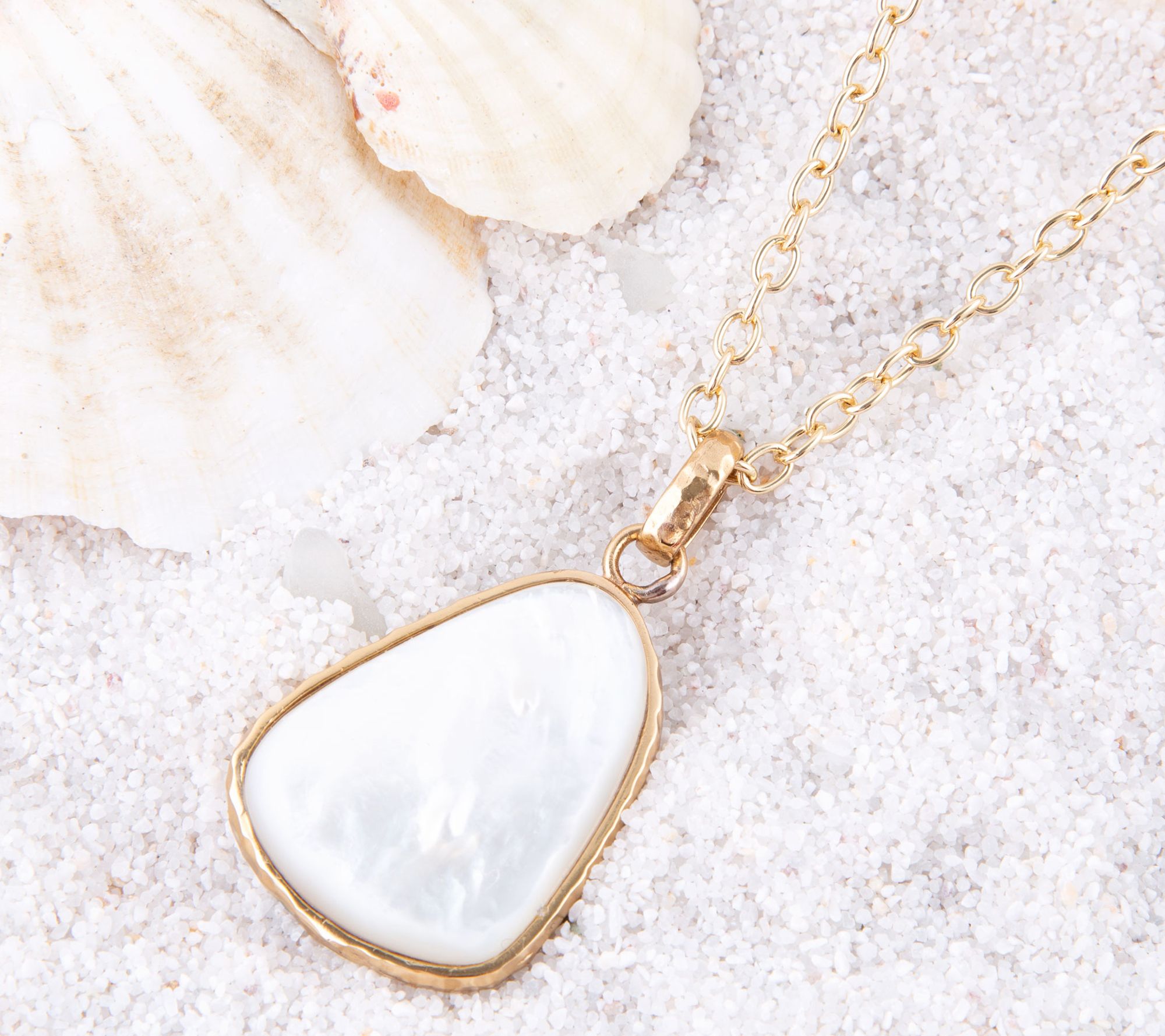 Barse Artisan Crafted Mother-of-Pearl Pendant Necklace