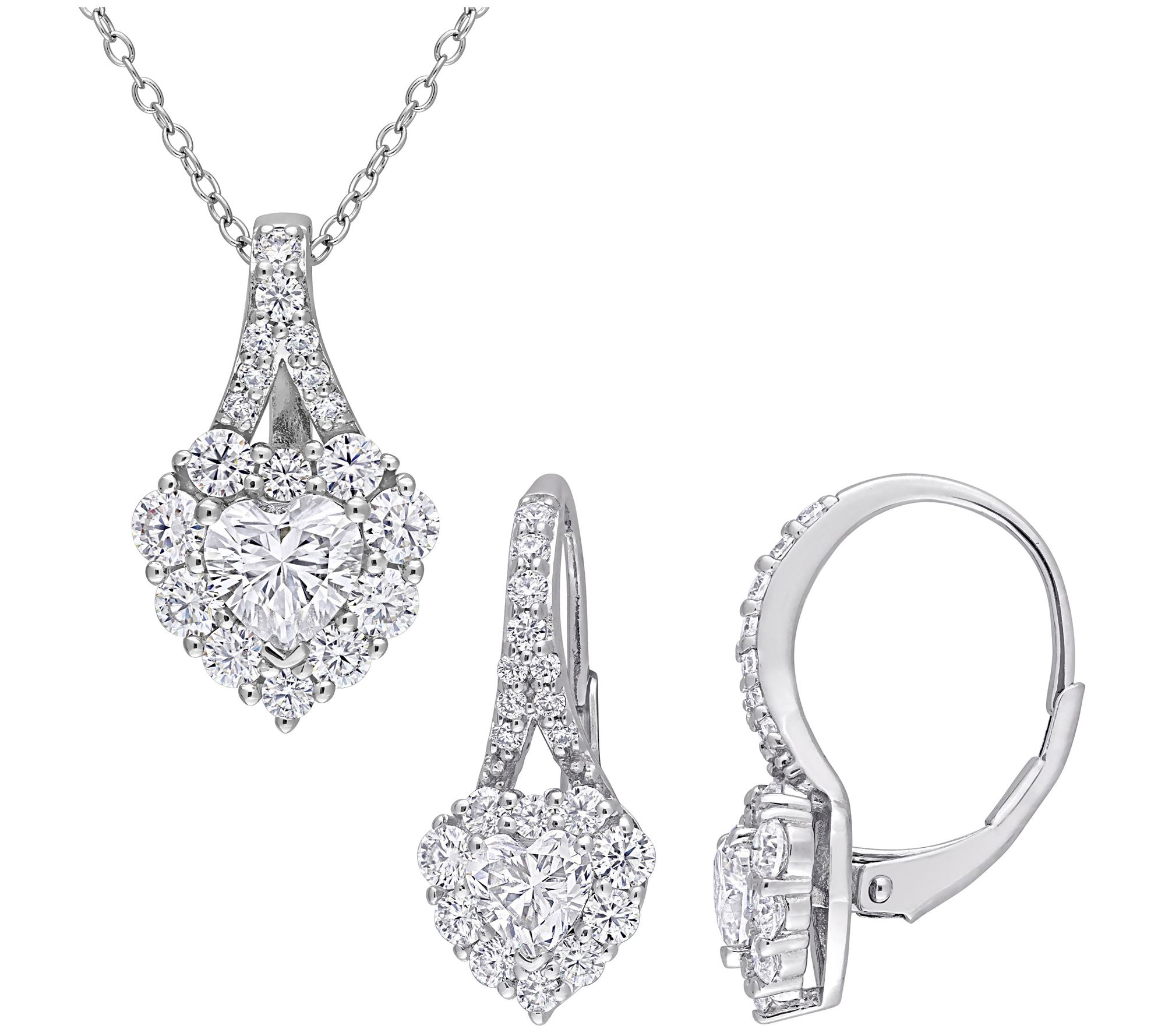 Qvc moissanite sale earrings