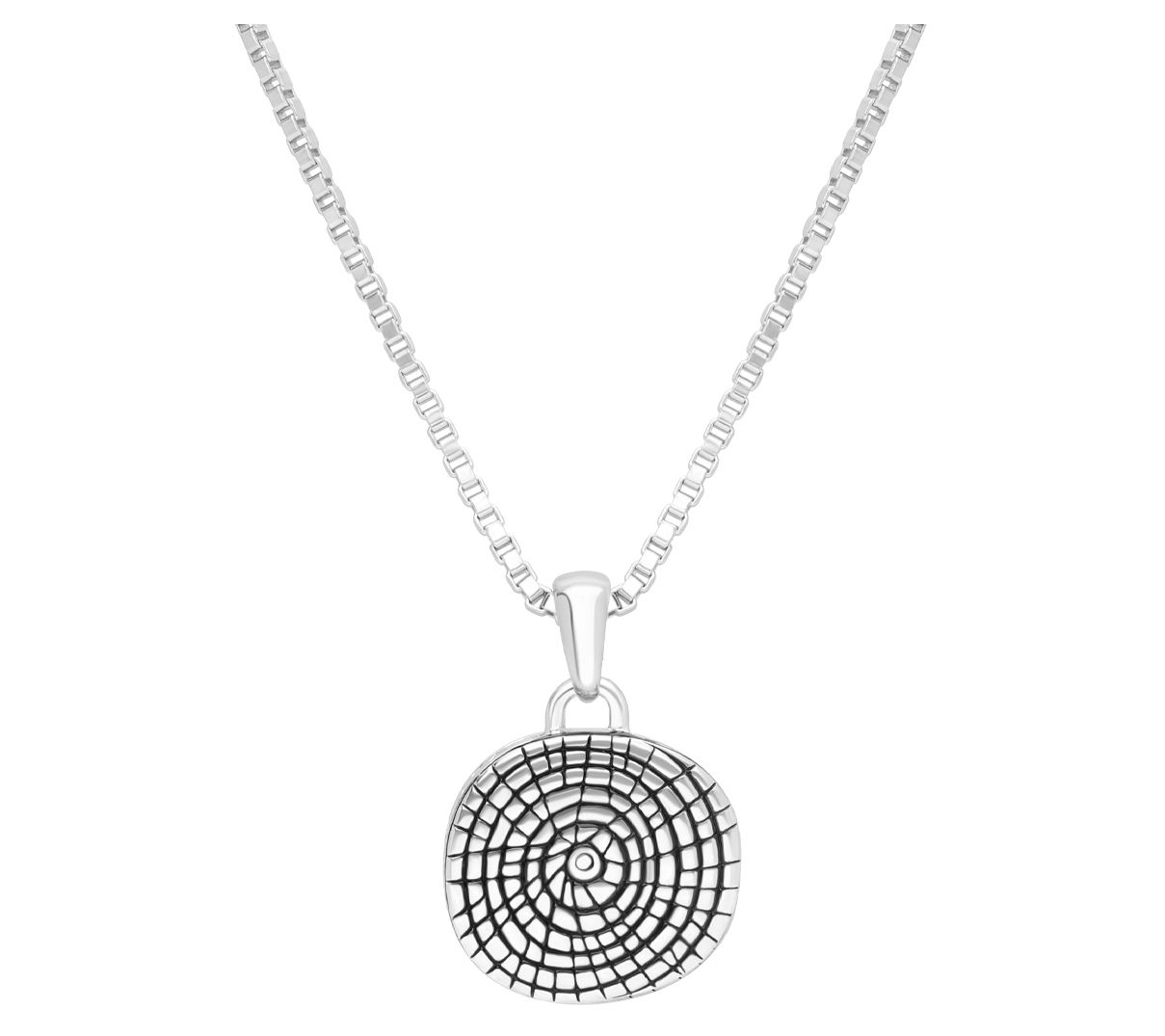 Elyse Ryan Sterling Silver Nautilus Pendant with Chain
