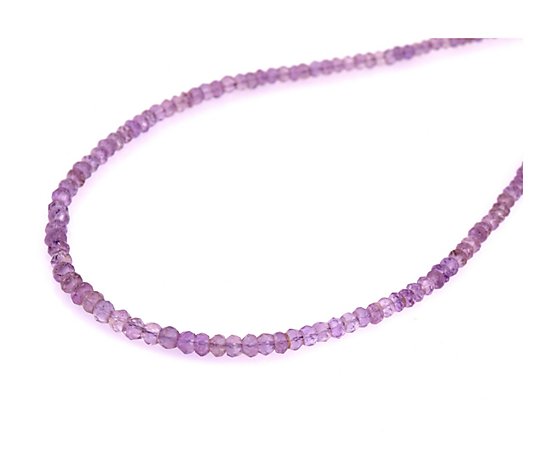 14K Rose Gold Plated Amethyst Rose De France Beaded Necklace - QVC.com