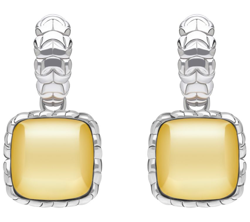 Tiffany Kay Studio Sterling & 14K Gold Clad Purl Knit Earring