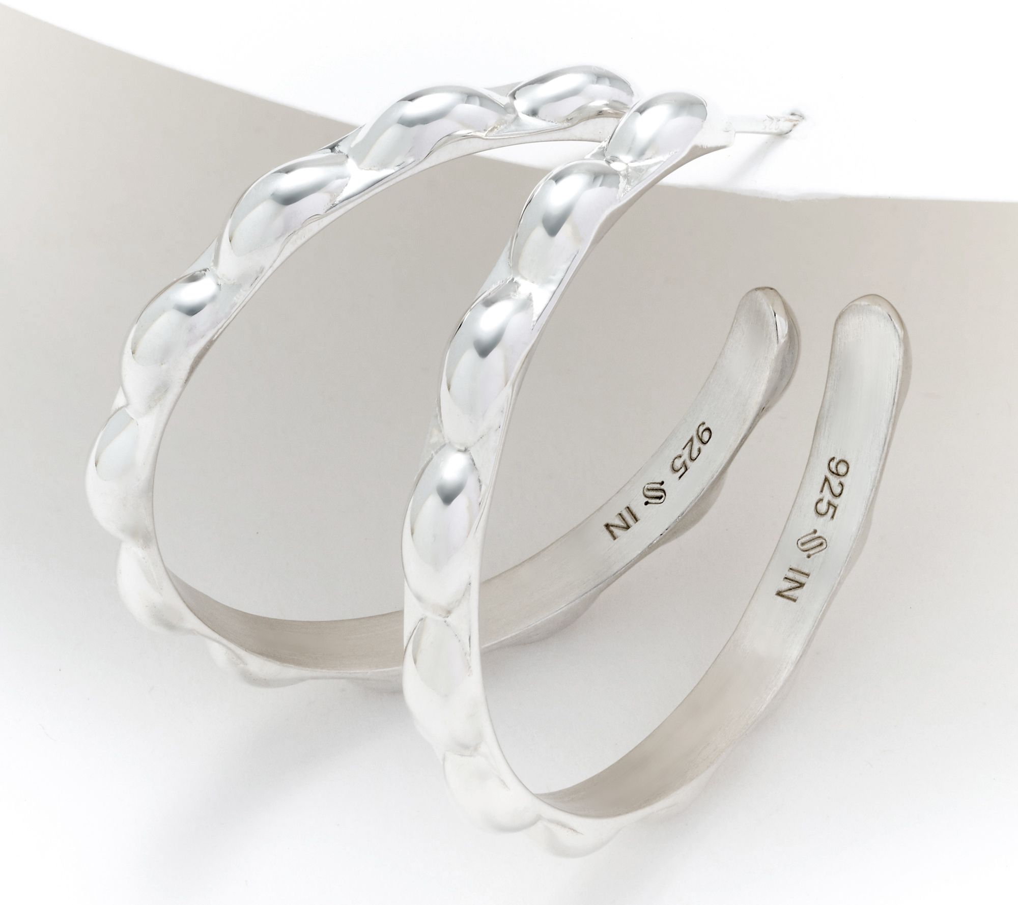 Sophie Blake Selena 1.5" Hoops, Sterling Or 14K Plated 13.27g