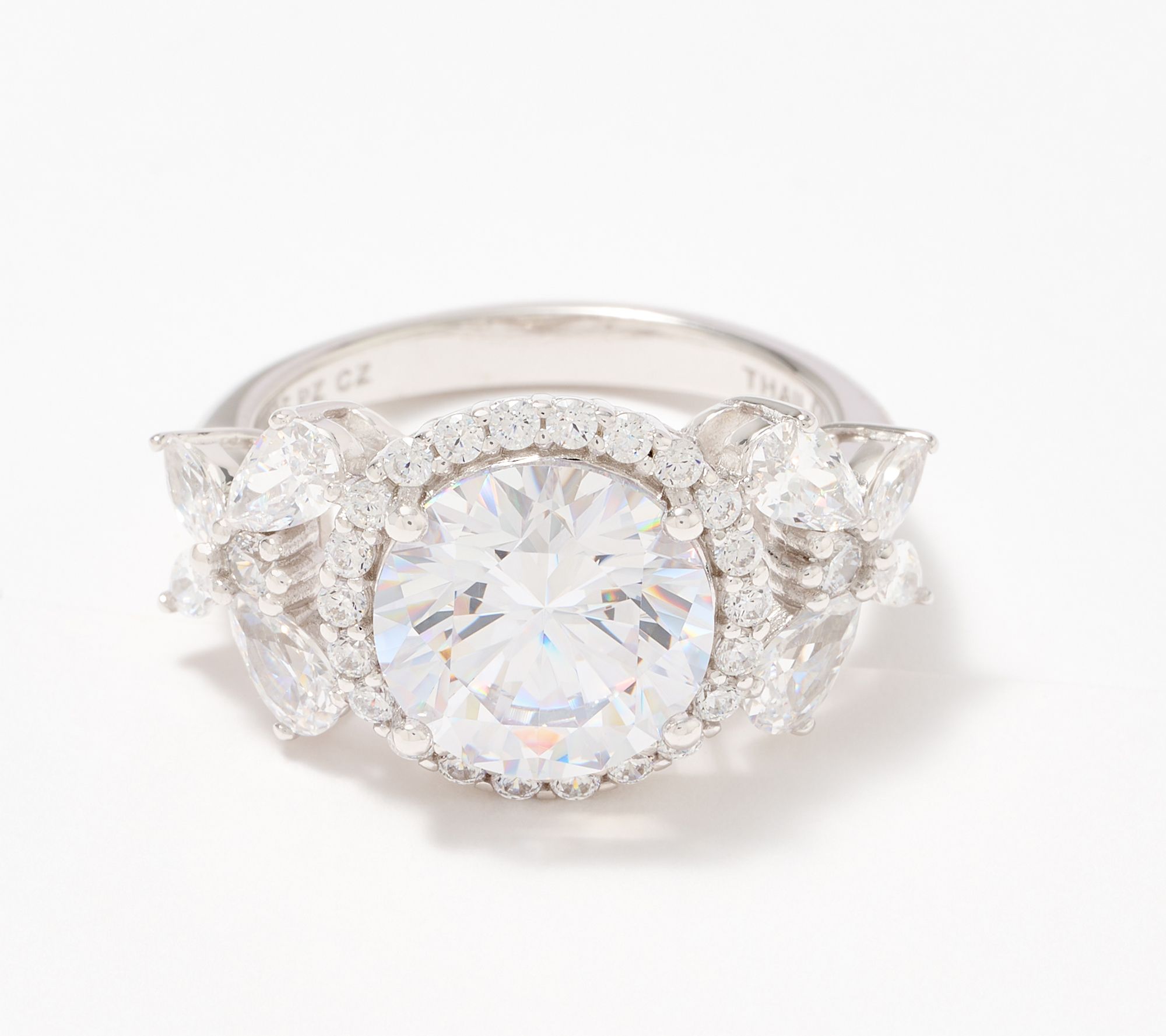 "As Is" Diamonique 9.00 cttw Statement Cocktail Ring, Sterling Silver