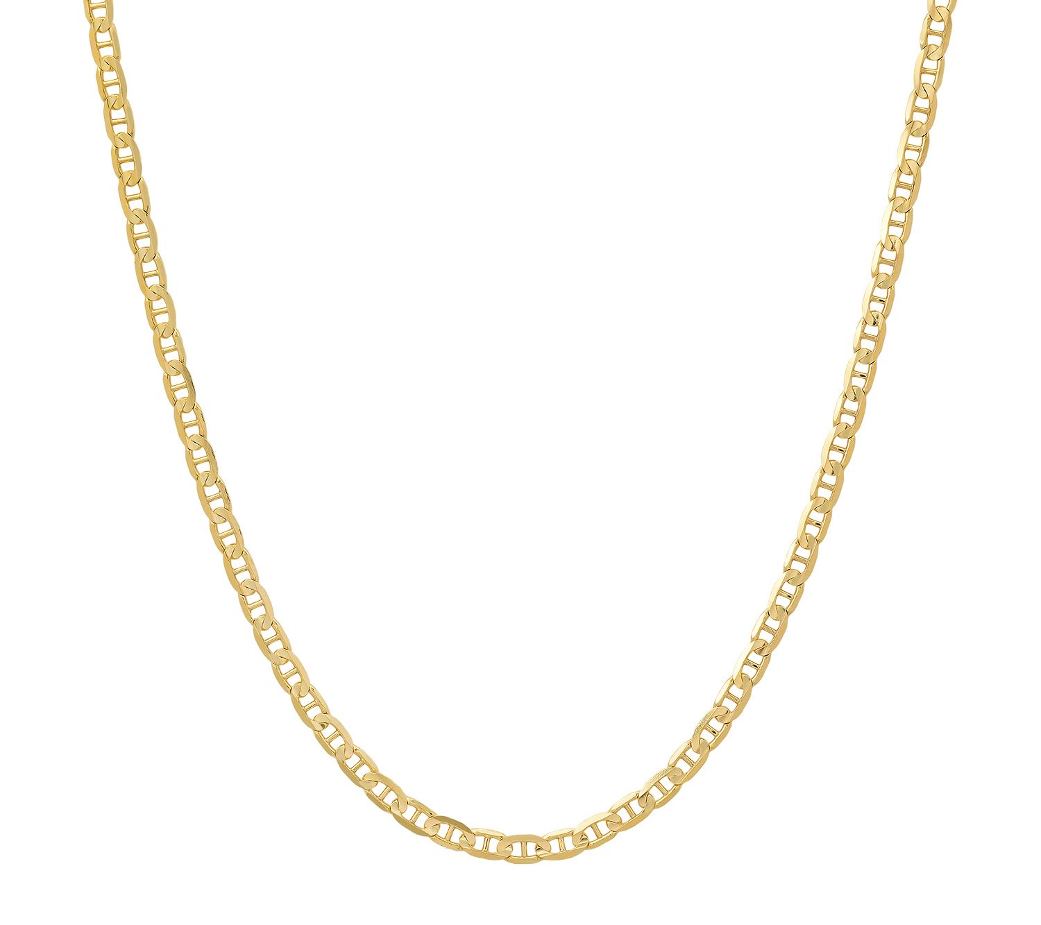 Marine Link Necklace, 14K Yellow Gold