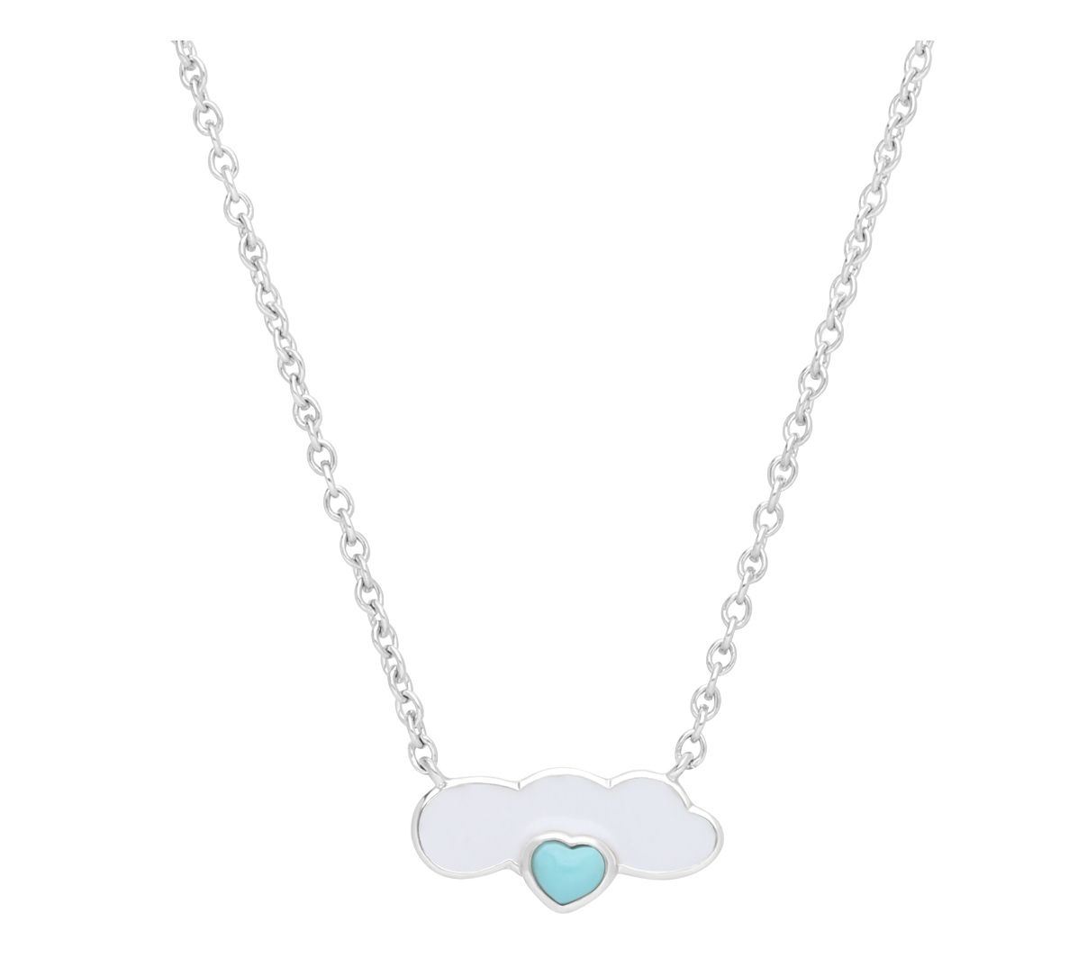 Goddaughters Sterling Silver Turquoise Cloud Necklace