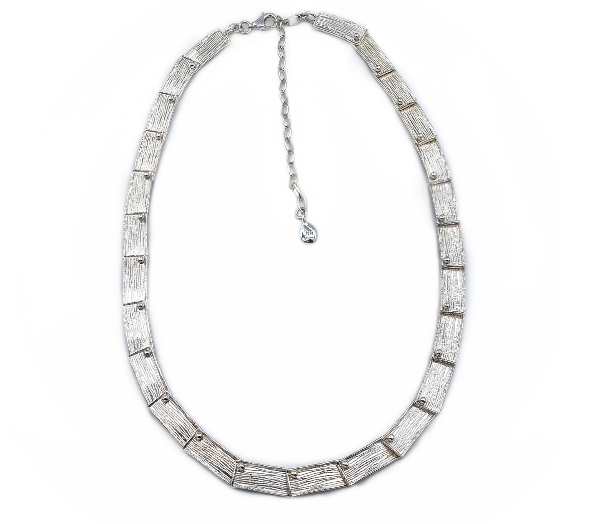 Hagit Sterling Silver 'Sophie' Textured Necklace
