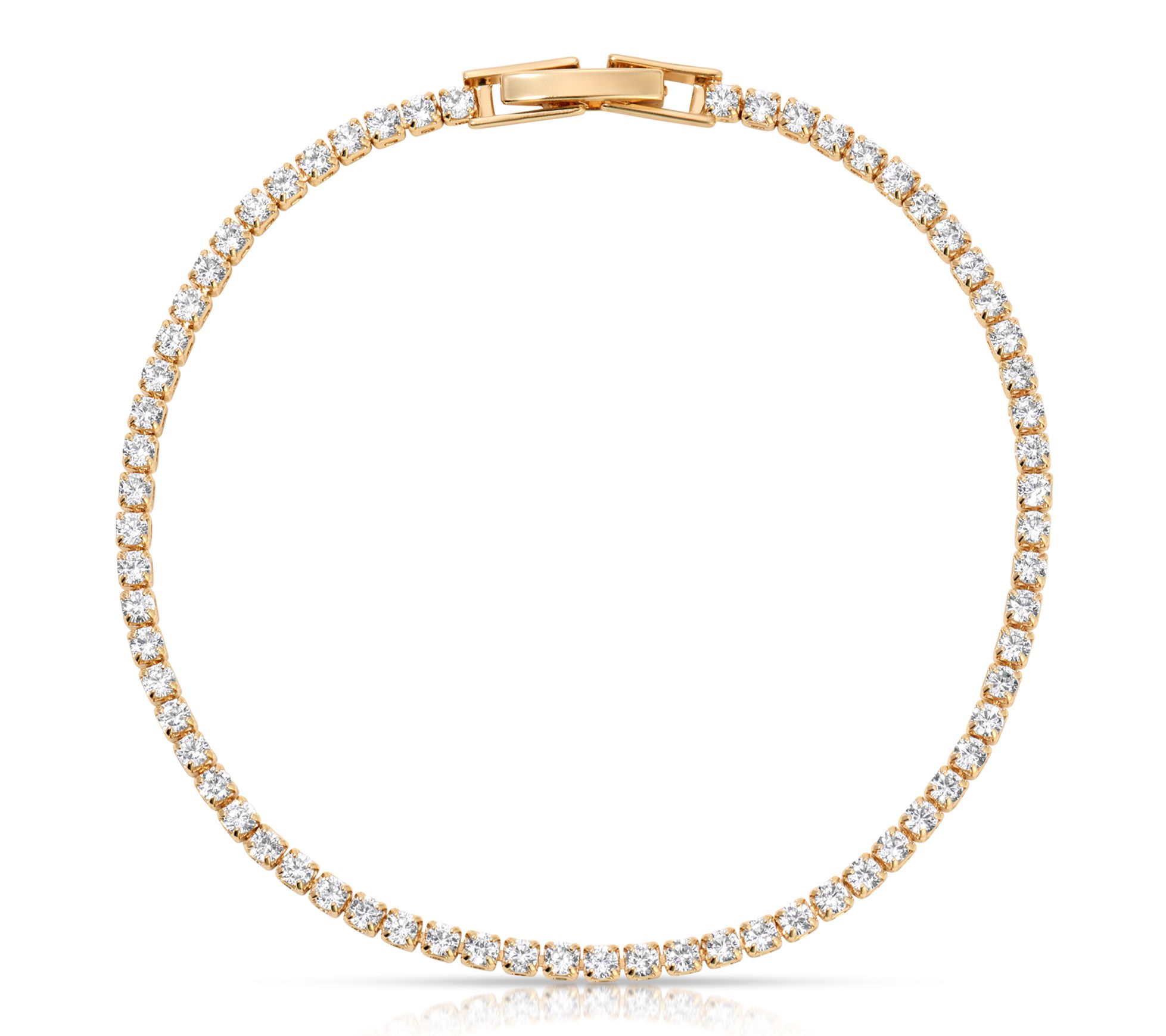 Ettika Minimalist Cubic Zirconia Tennis Bracele t