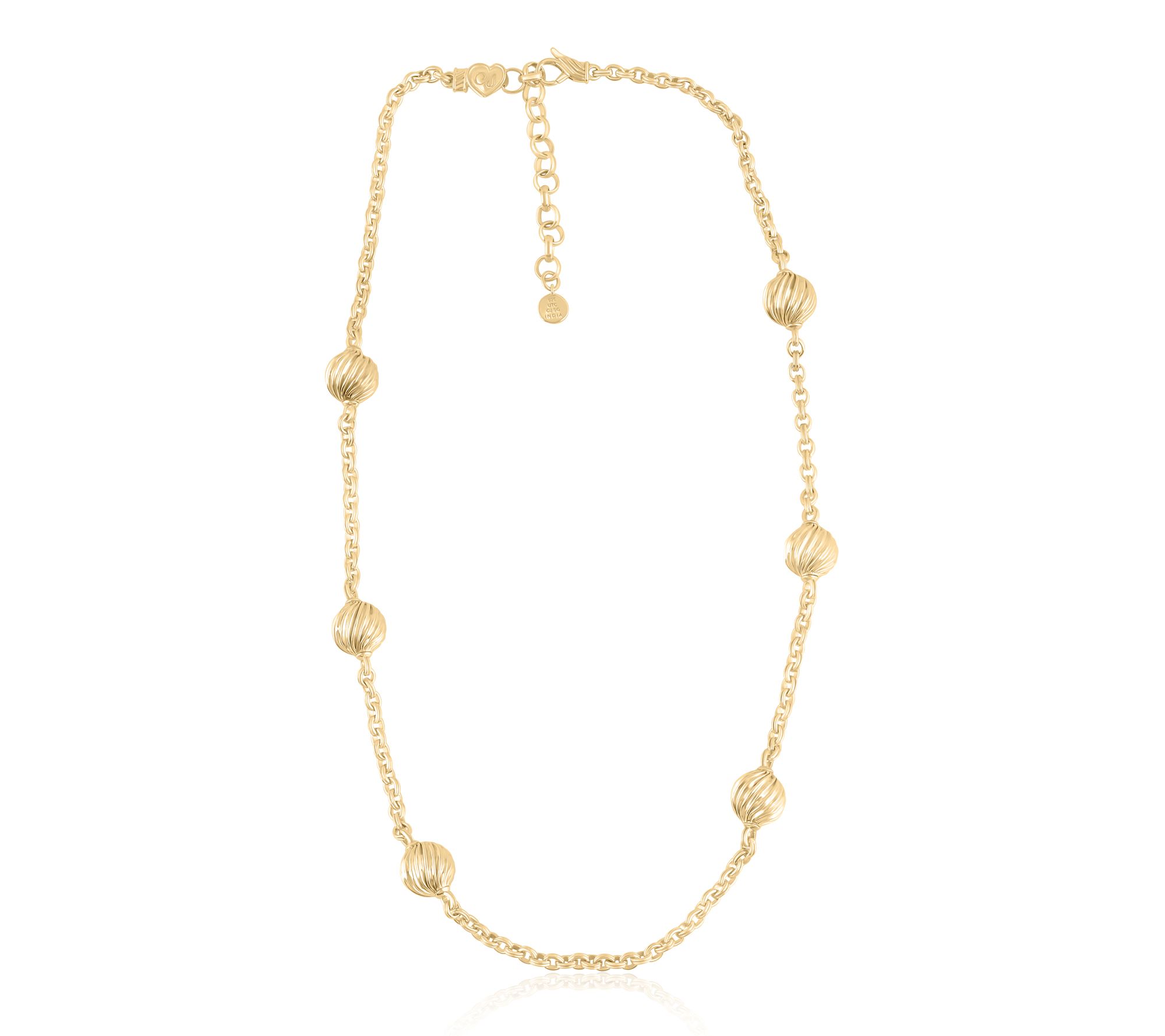 Christian James by Scott Grimes 14K Clad 18" Bead Necklace