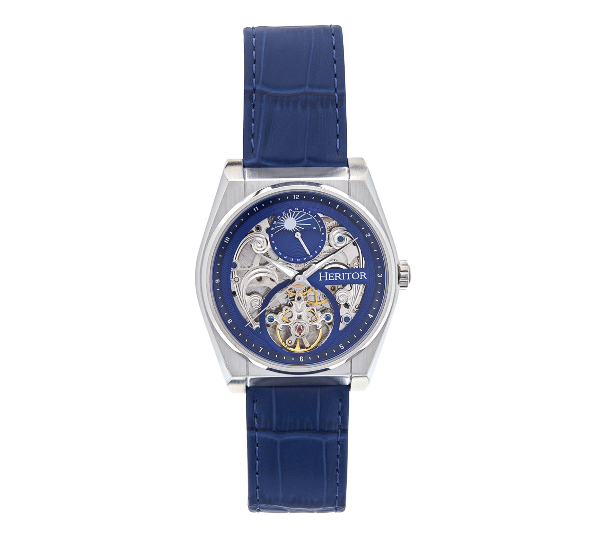 Heritor Automatic Men's Daxton Leather Band Watch