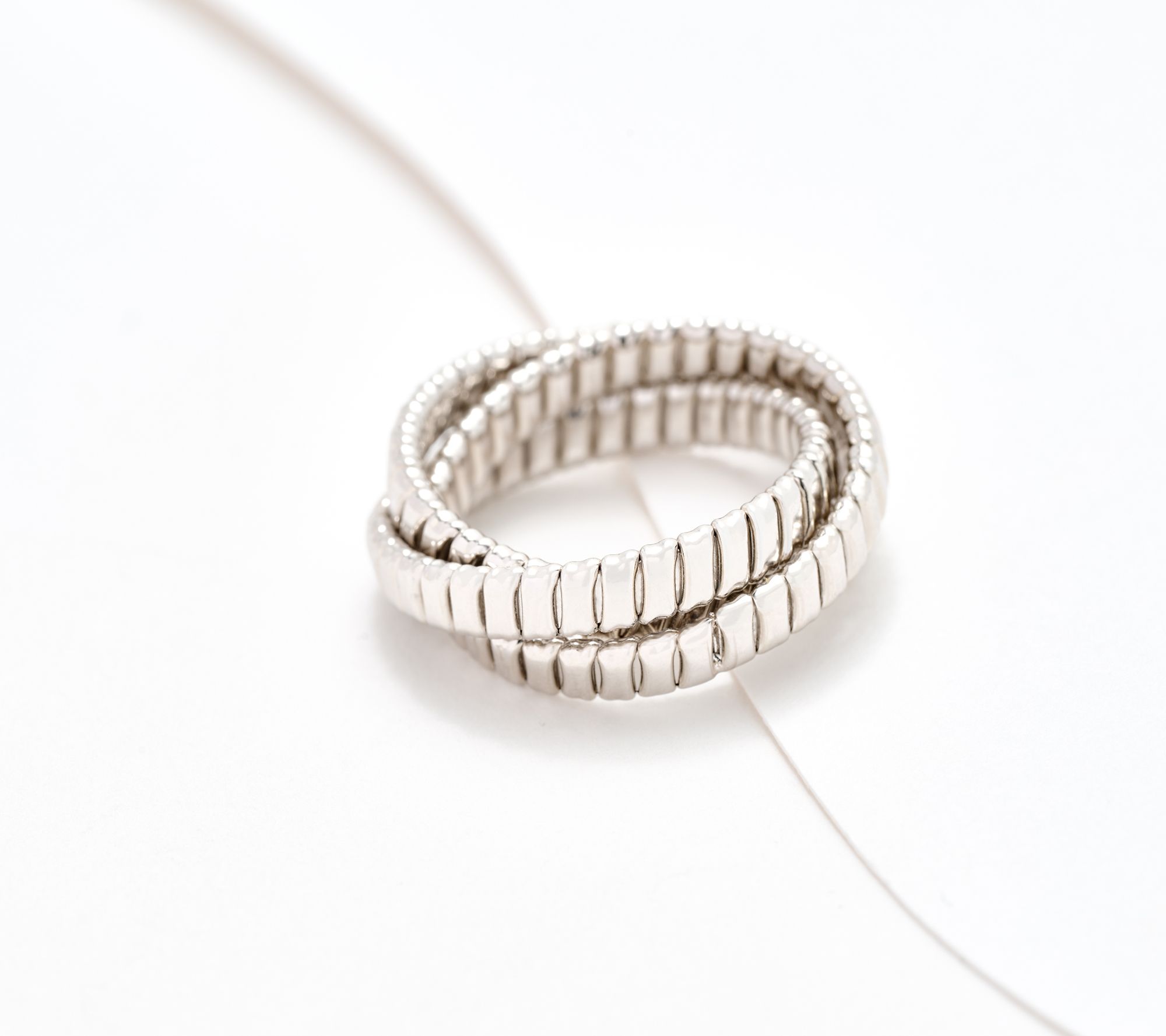 David Markstein Bronze Triple Tubogas Rolling Ring