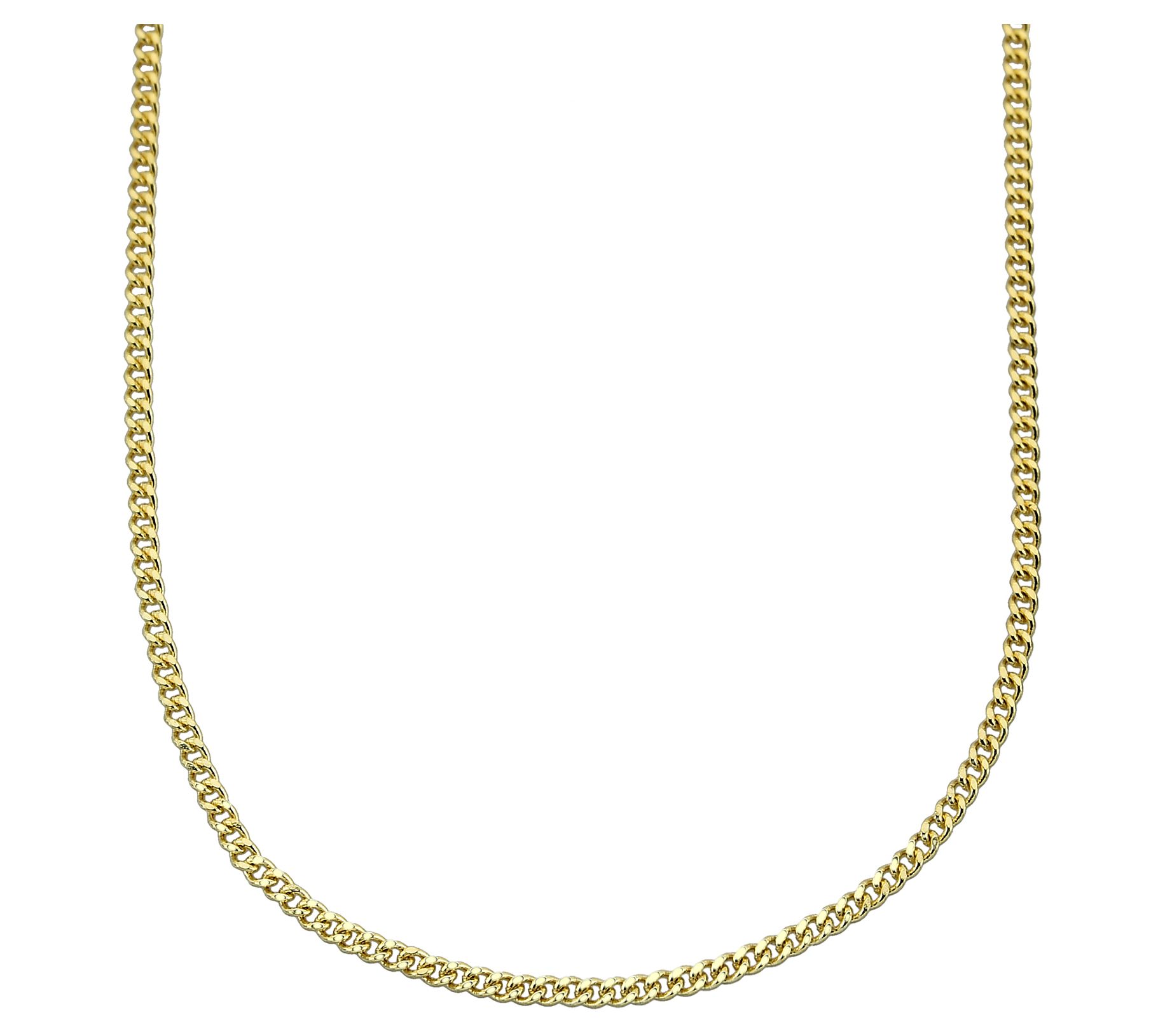 Adorna 14K Gold 1mm Solid Cable Chain Necklace