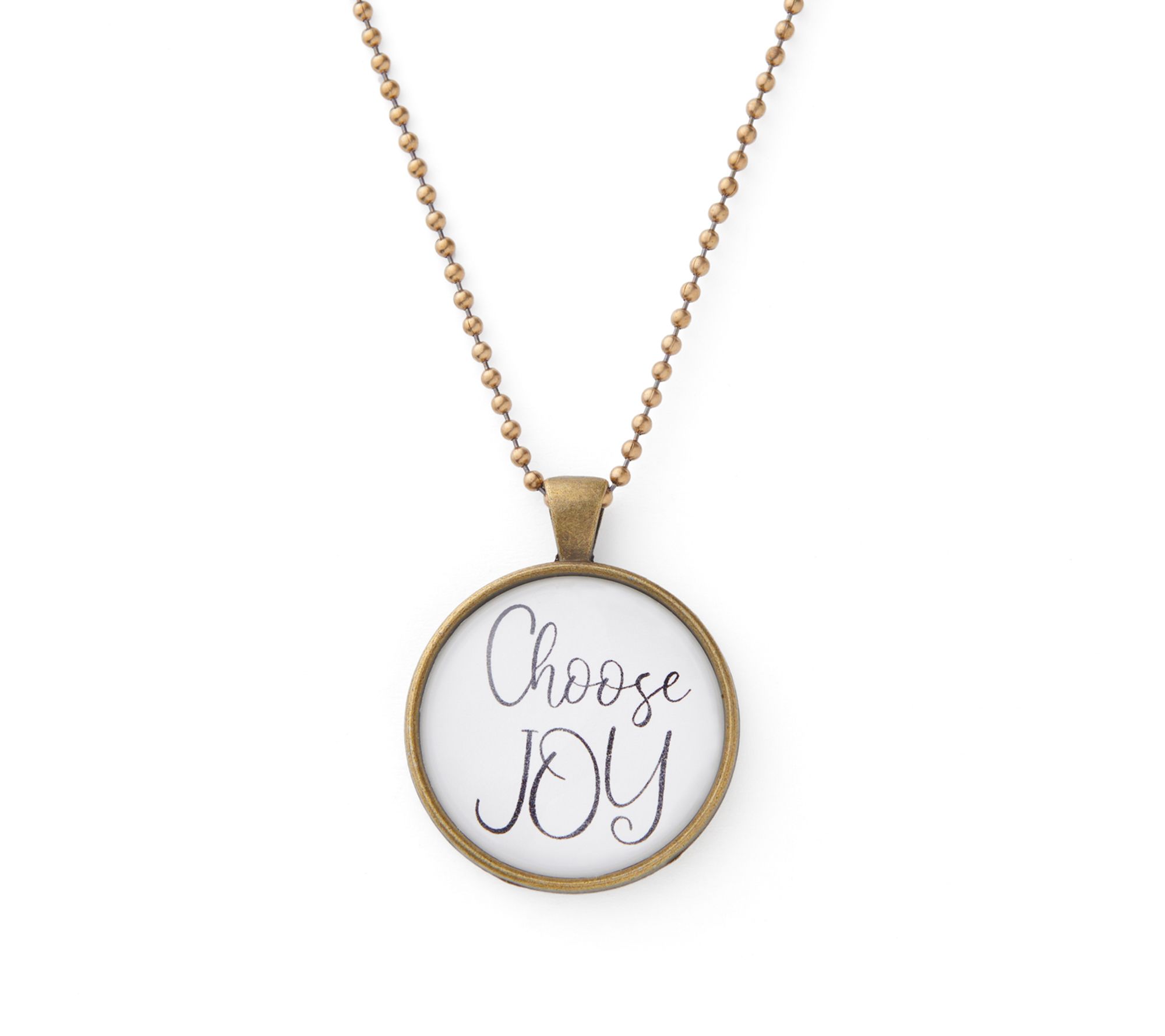 The Vintage Sparrow Choose Joy Pendant w/ Chain
