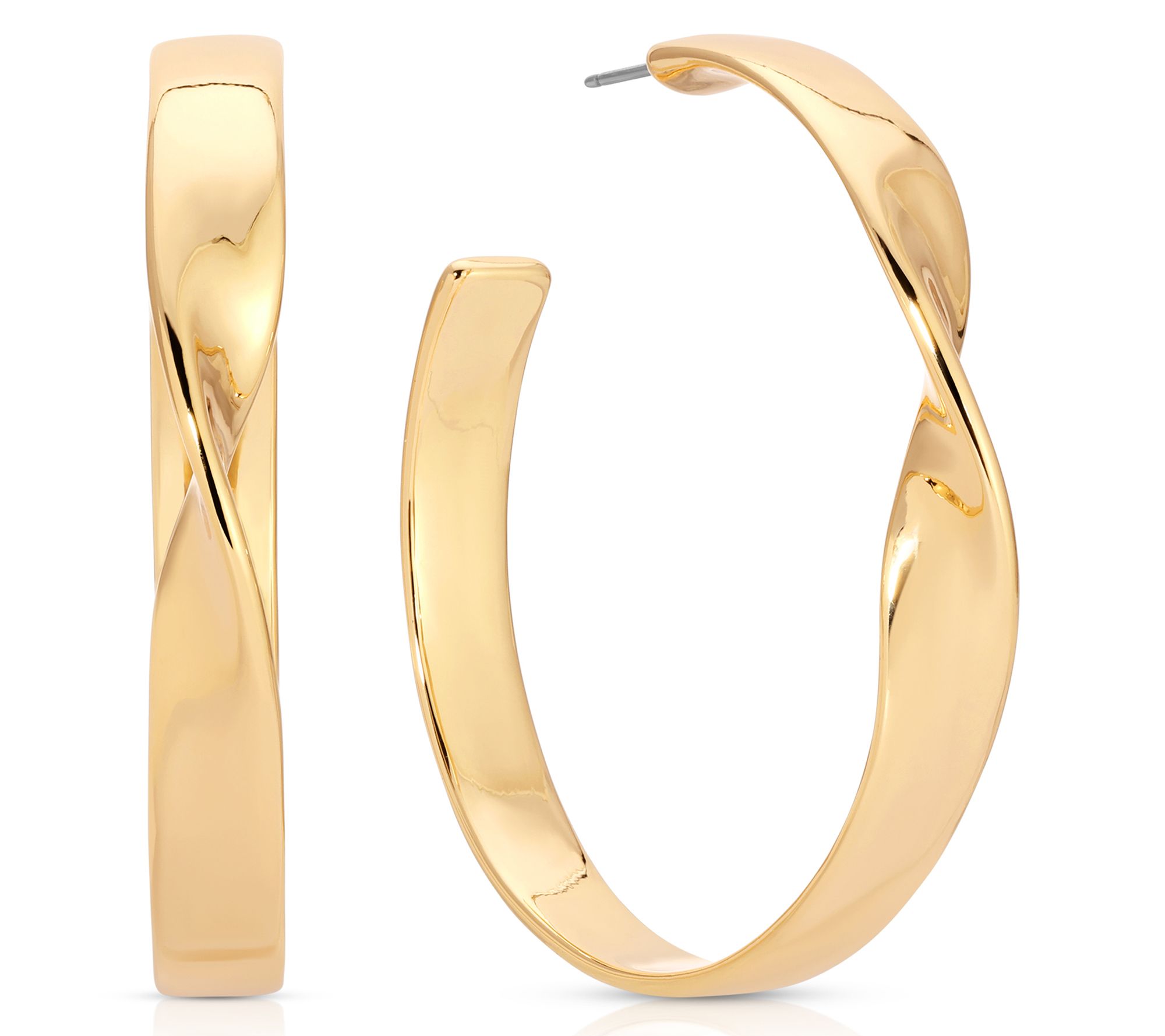 Ettika Heirloom Twist Large Hoop Earrings