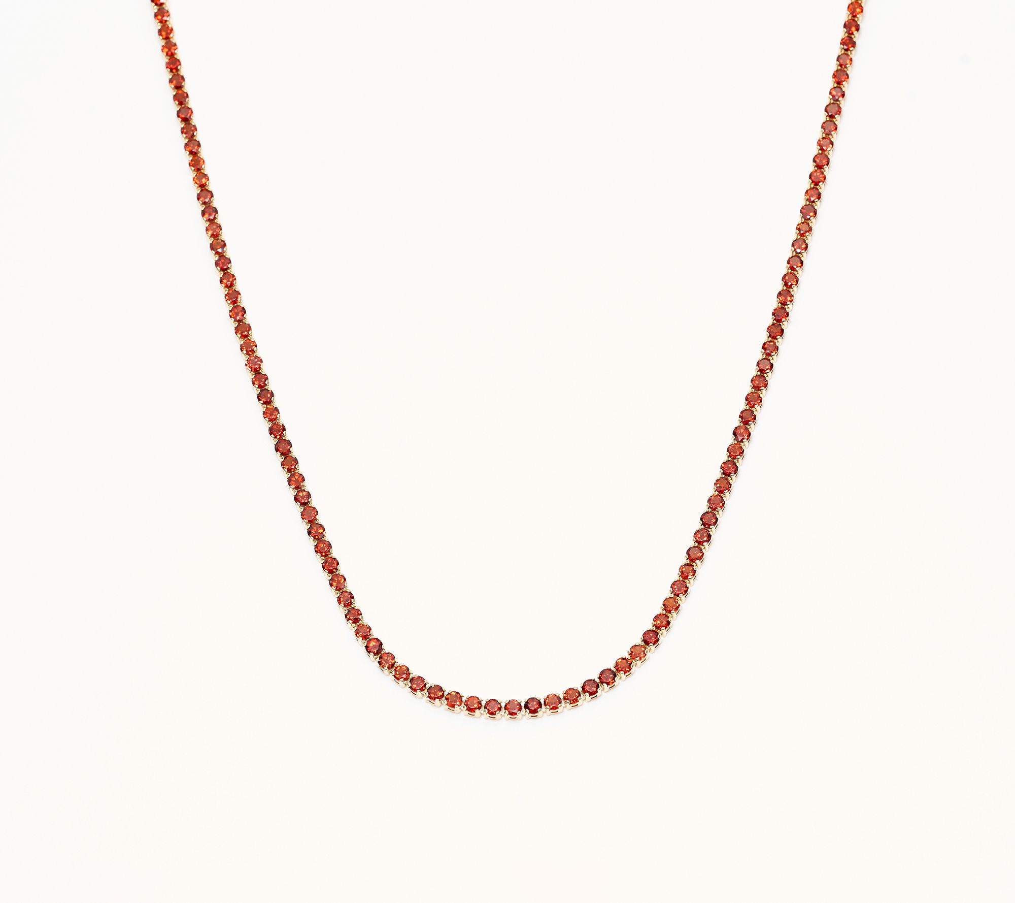 Effy 14K Gold Garnet Tennis Necklace