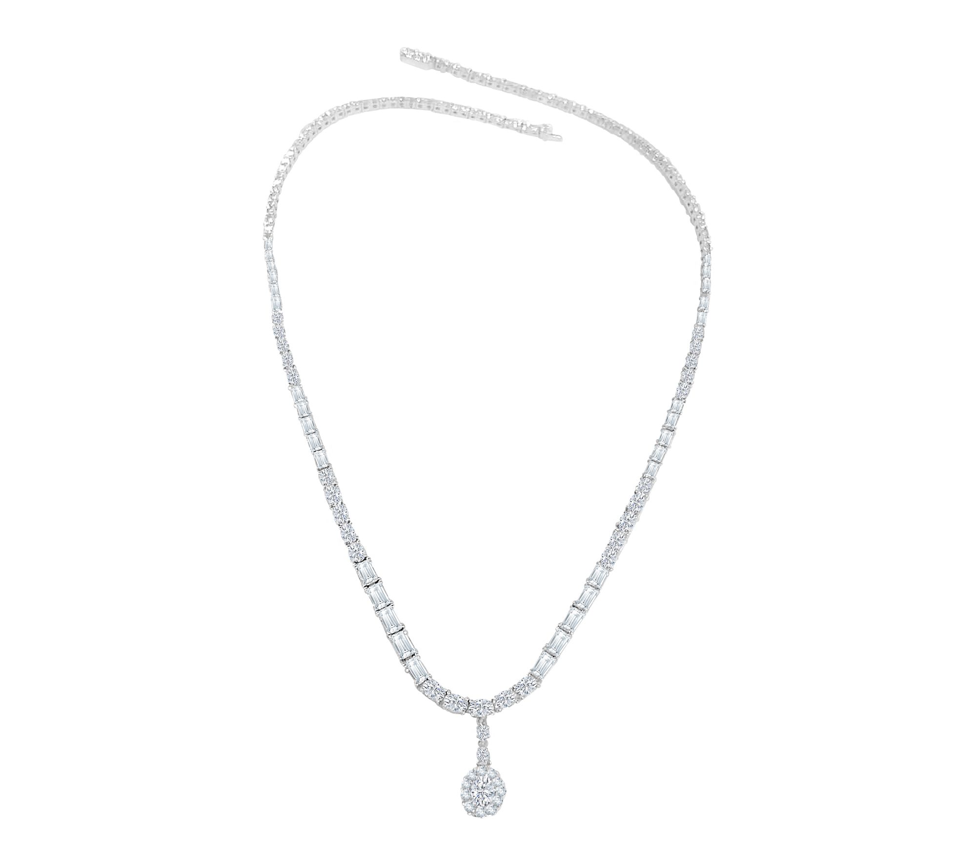 Fire Light 12.00 cttw Lab Grown Diamond Necklace, 14K Gold