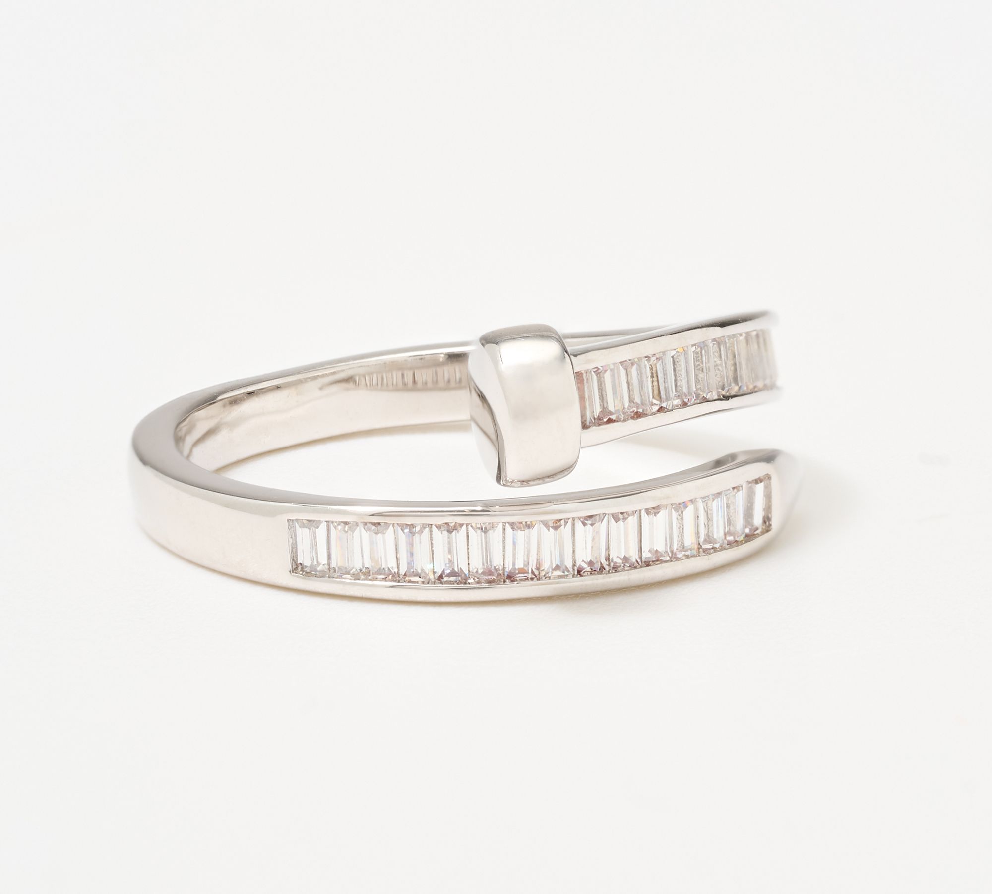 Diamonique Italia Bronze Looped Nail Ring