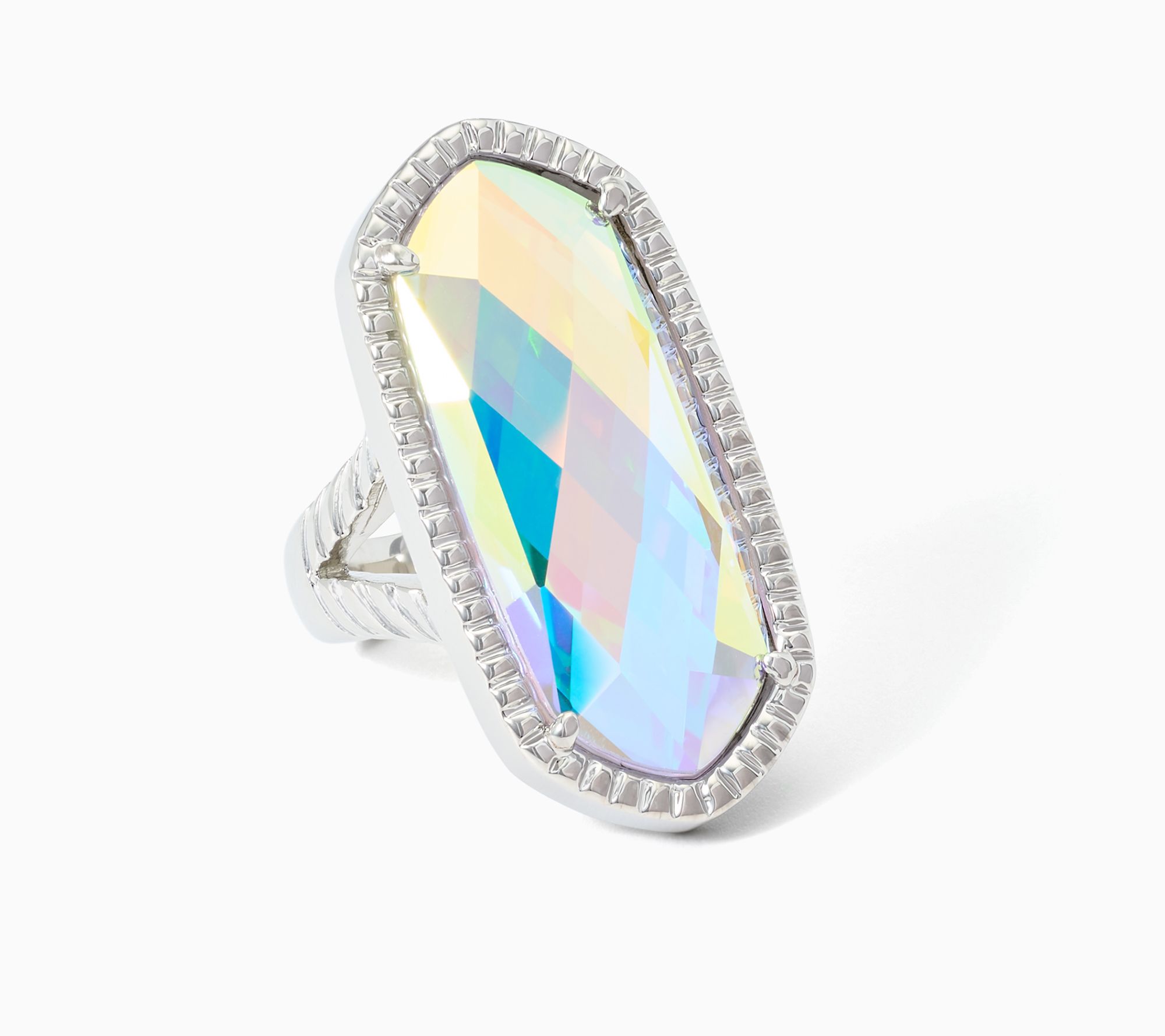 Kim Gravel Crystal AB Holographic Ring