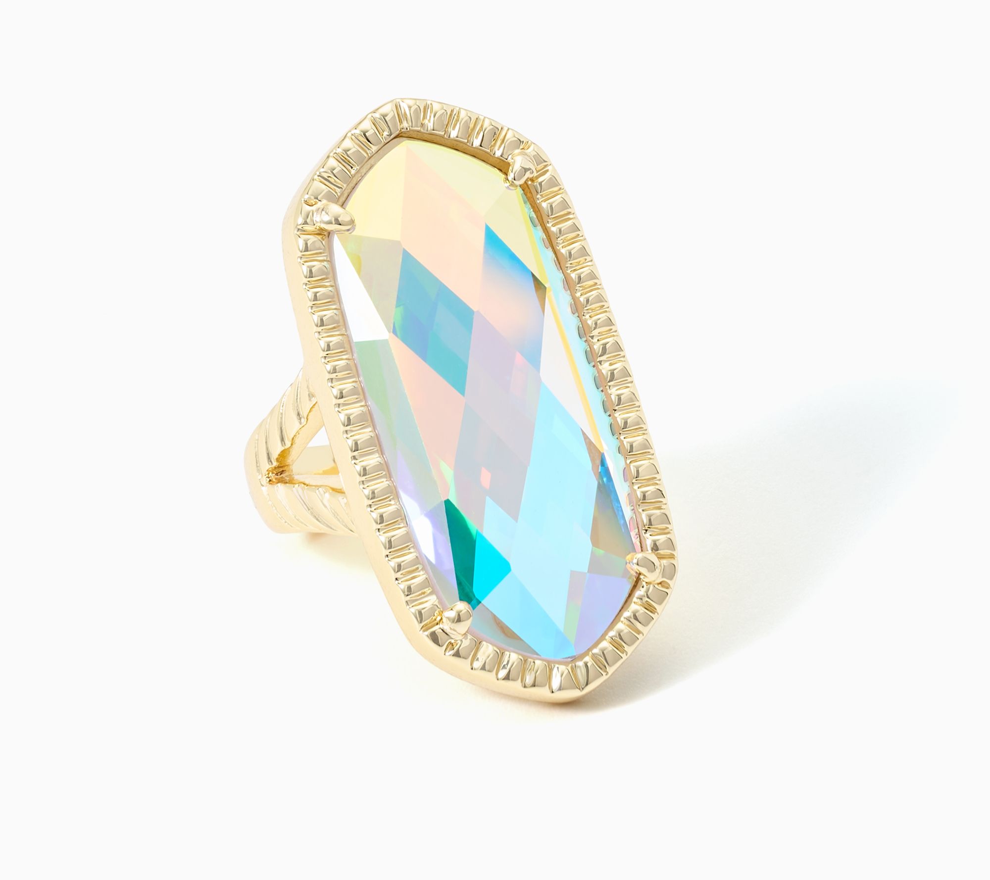 Kim Gravel Crystal AB Holographic Ring