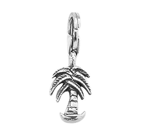 Prerogatives Sterling Palm Tree Click-on Charm