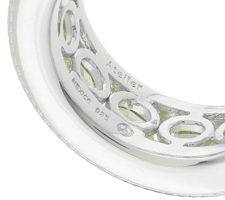 Anthony Nak Sterling Peridot Eternity Ring - QVC.com