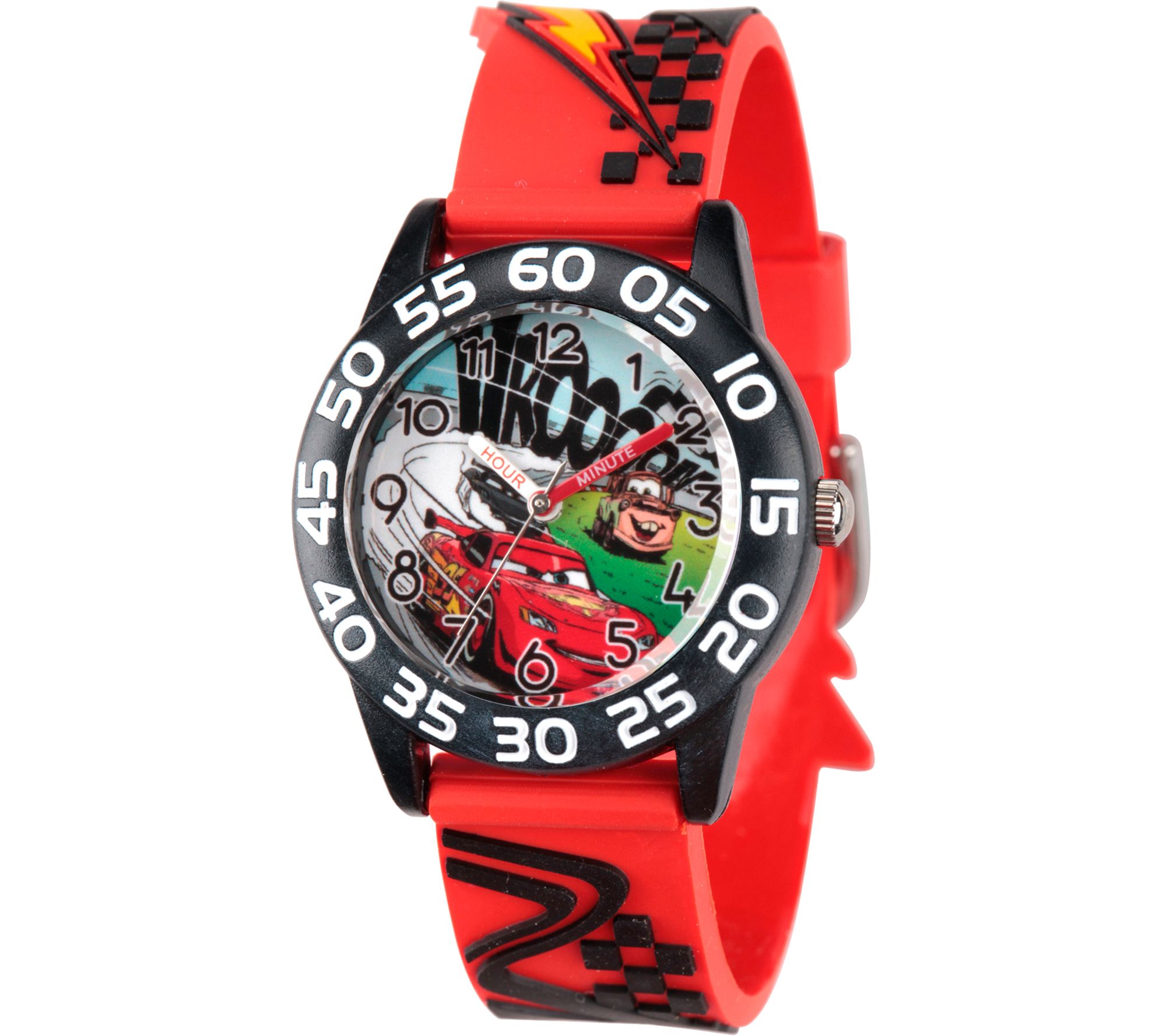 Disney Cars Boys' Red Plastic Watch - QVC.com