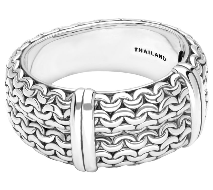 Tiffany Kay Sterling Silver Purl Knit Band Ring