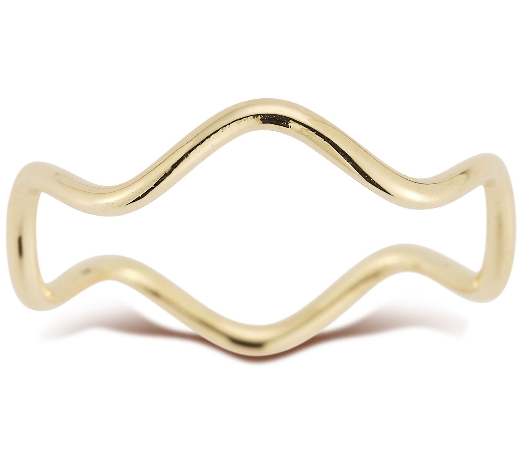 Luminosa Gold Zigzag Wave Ring, 14K
