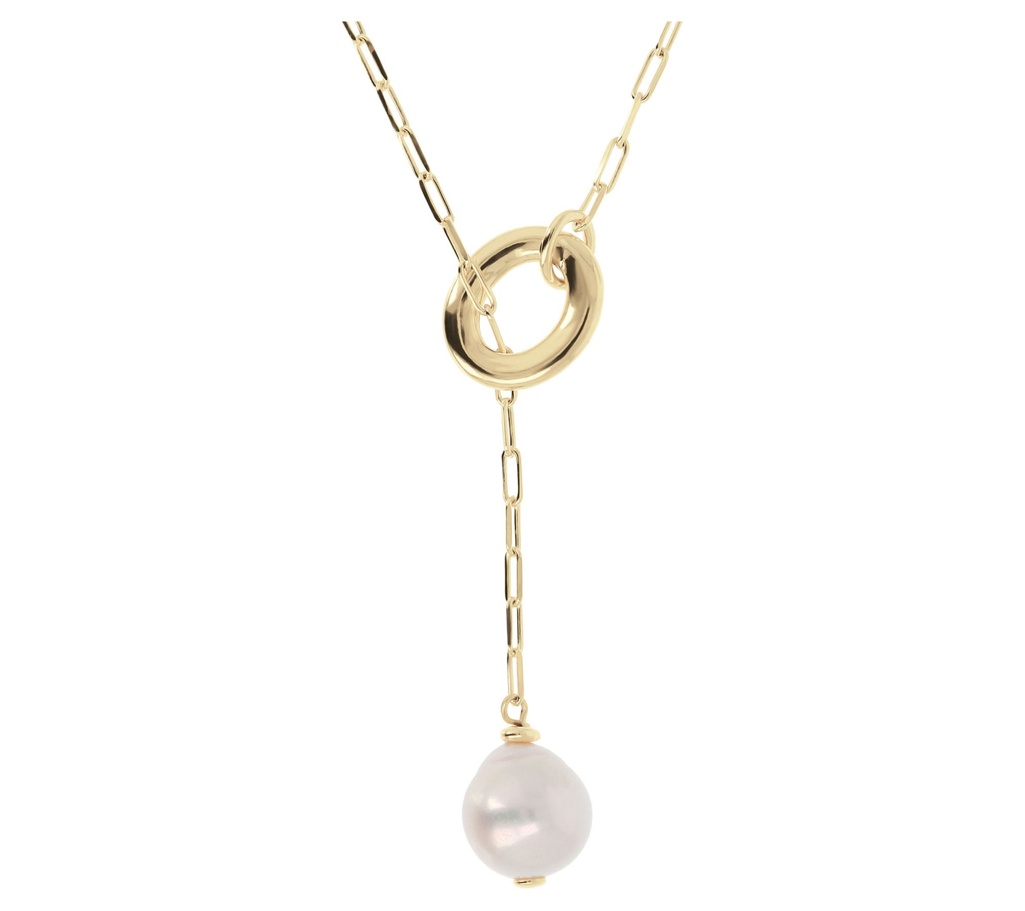 Honora Sterling Silver Cultured Ming Pearl Y-Necklace