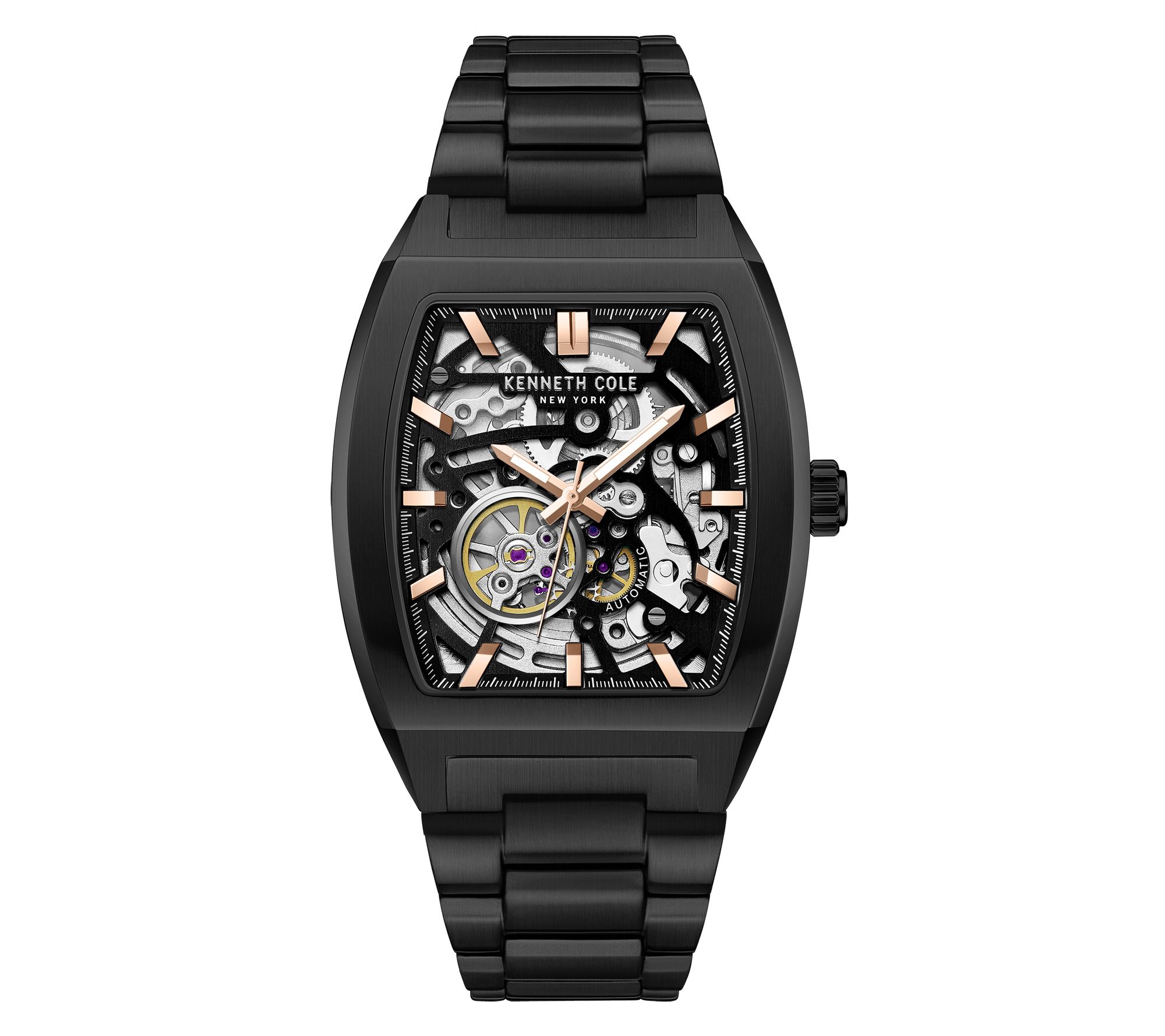 Kenneth Cole New York Men's Automatic Black Band Watch
