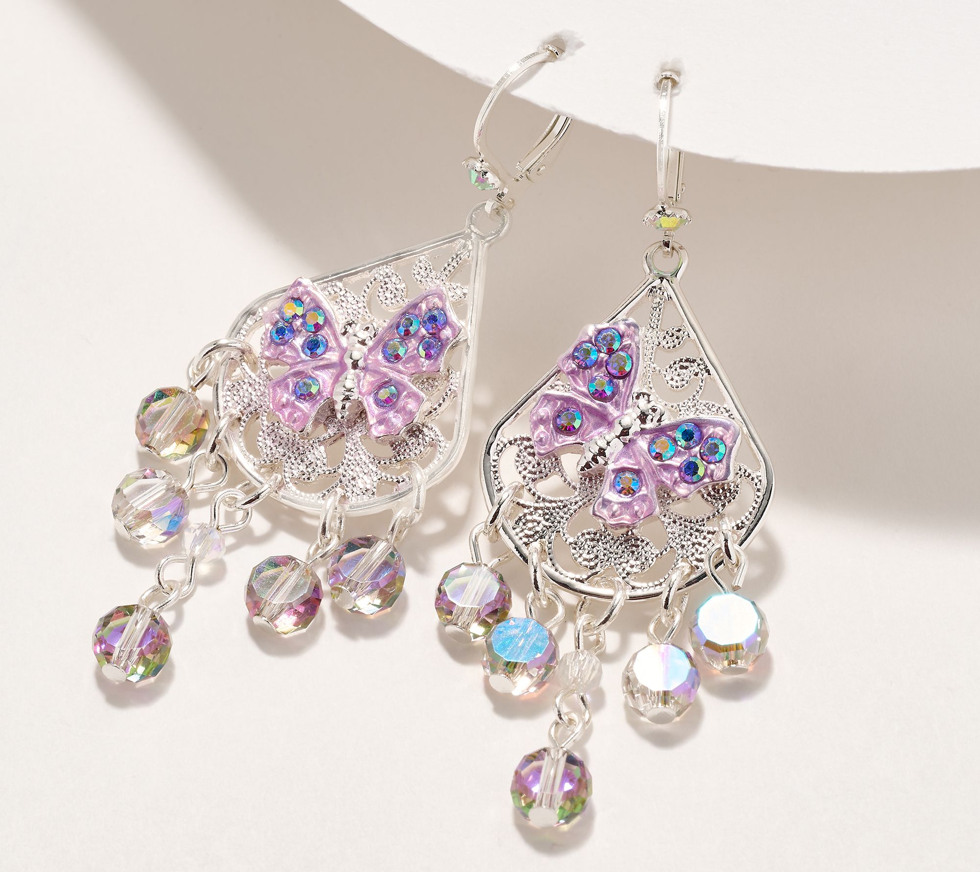 Kirks Folly Fantasia Butterfly Chandelier Earrings