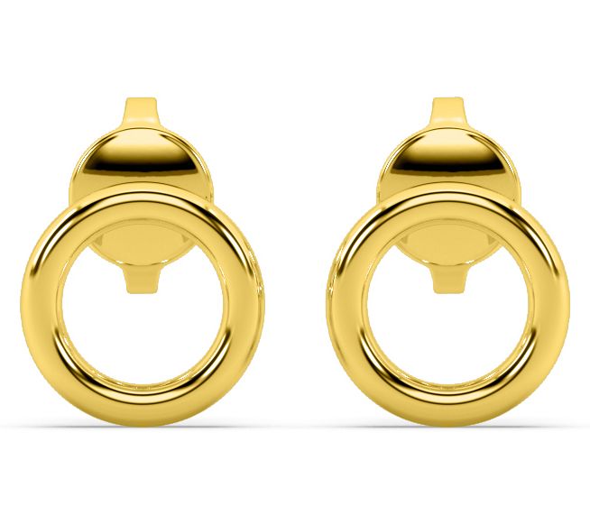 ONI Fine Jewelry Sterling Silver Donut Stud Earrings