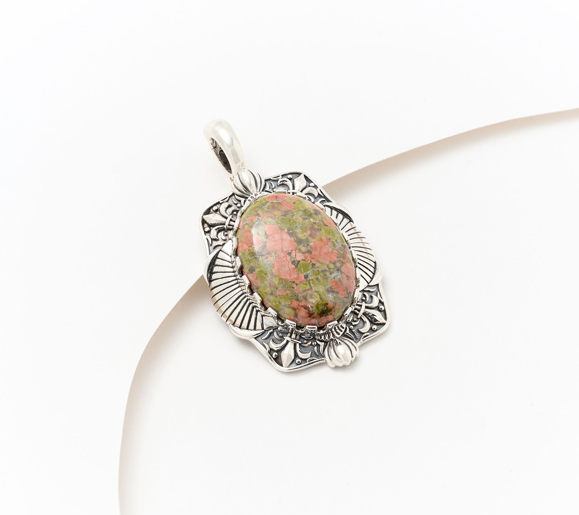 American West Sterling Oval Gemstone Enhancer