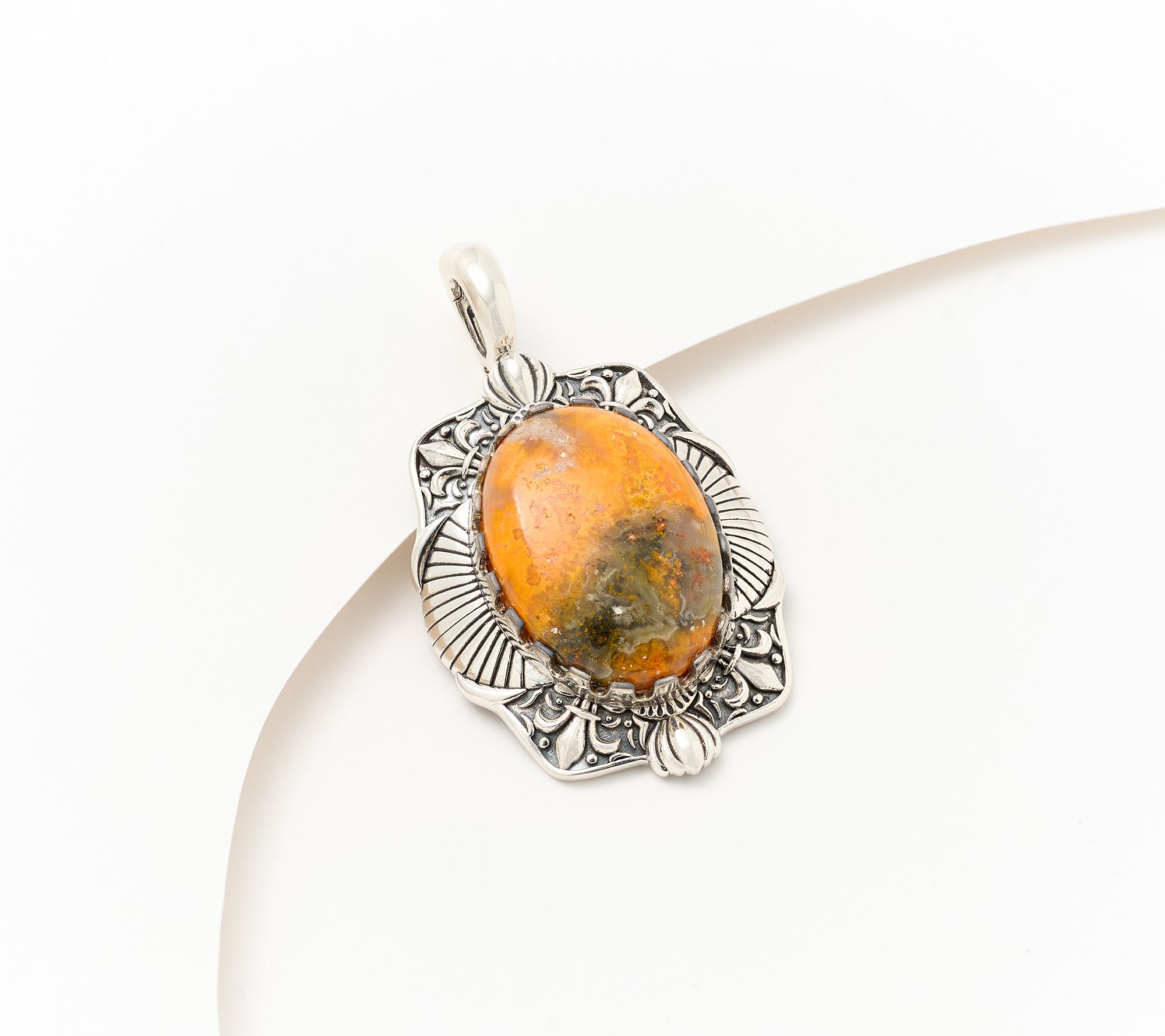 American West Sterling Oval Gemstone Enhancer