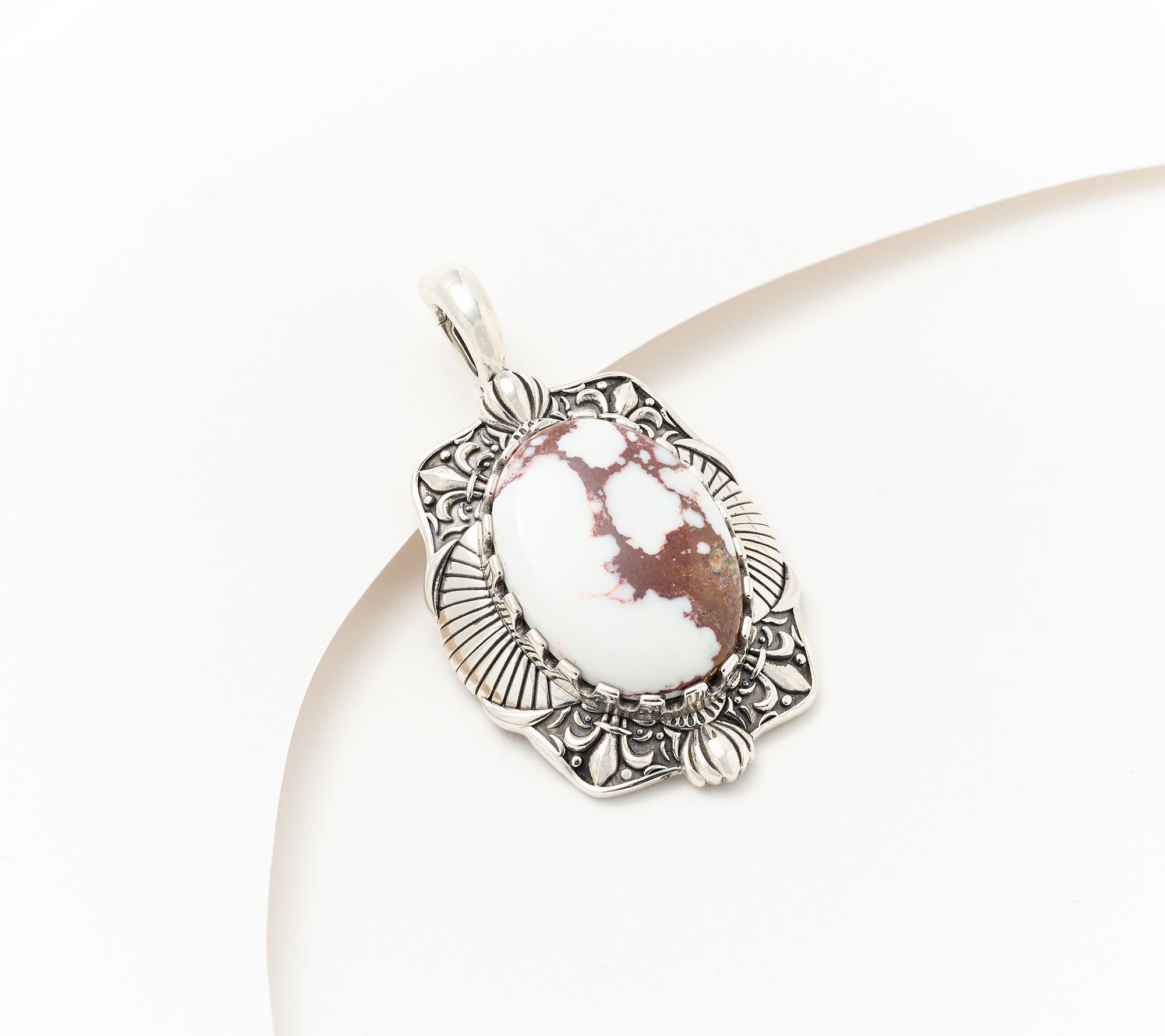 American West Sterling Oval Gemstone Enhancer