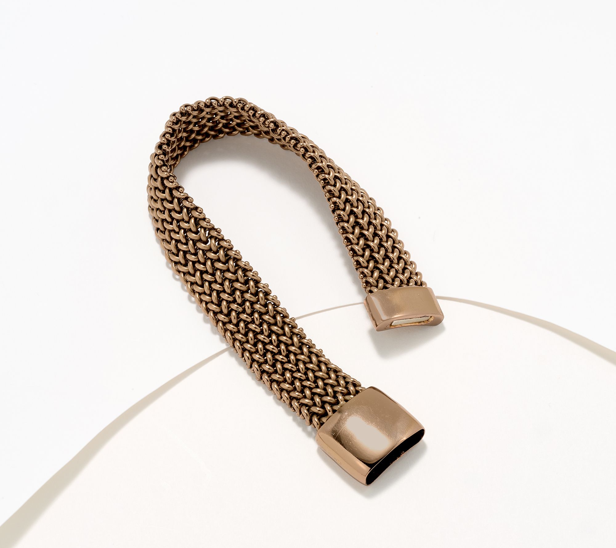 "As Is" David Markstein Bronze Italian Tessuto Bracelet