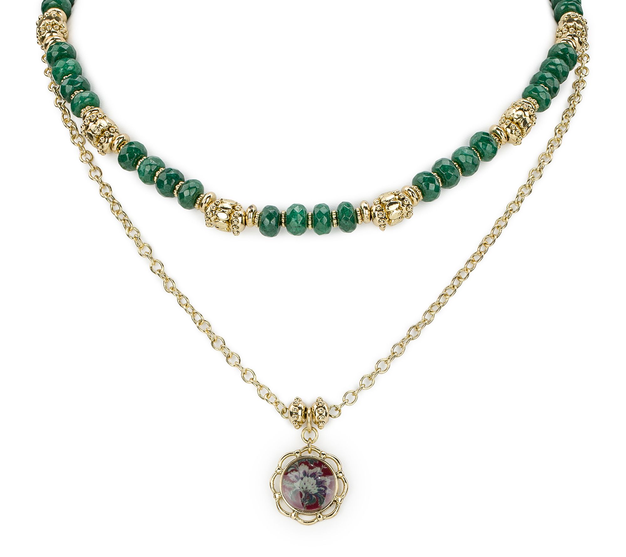 Patricia Nash European Floral Tapestry Collection Necklace